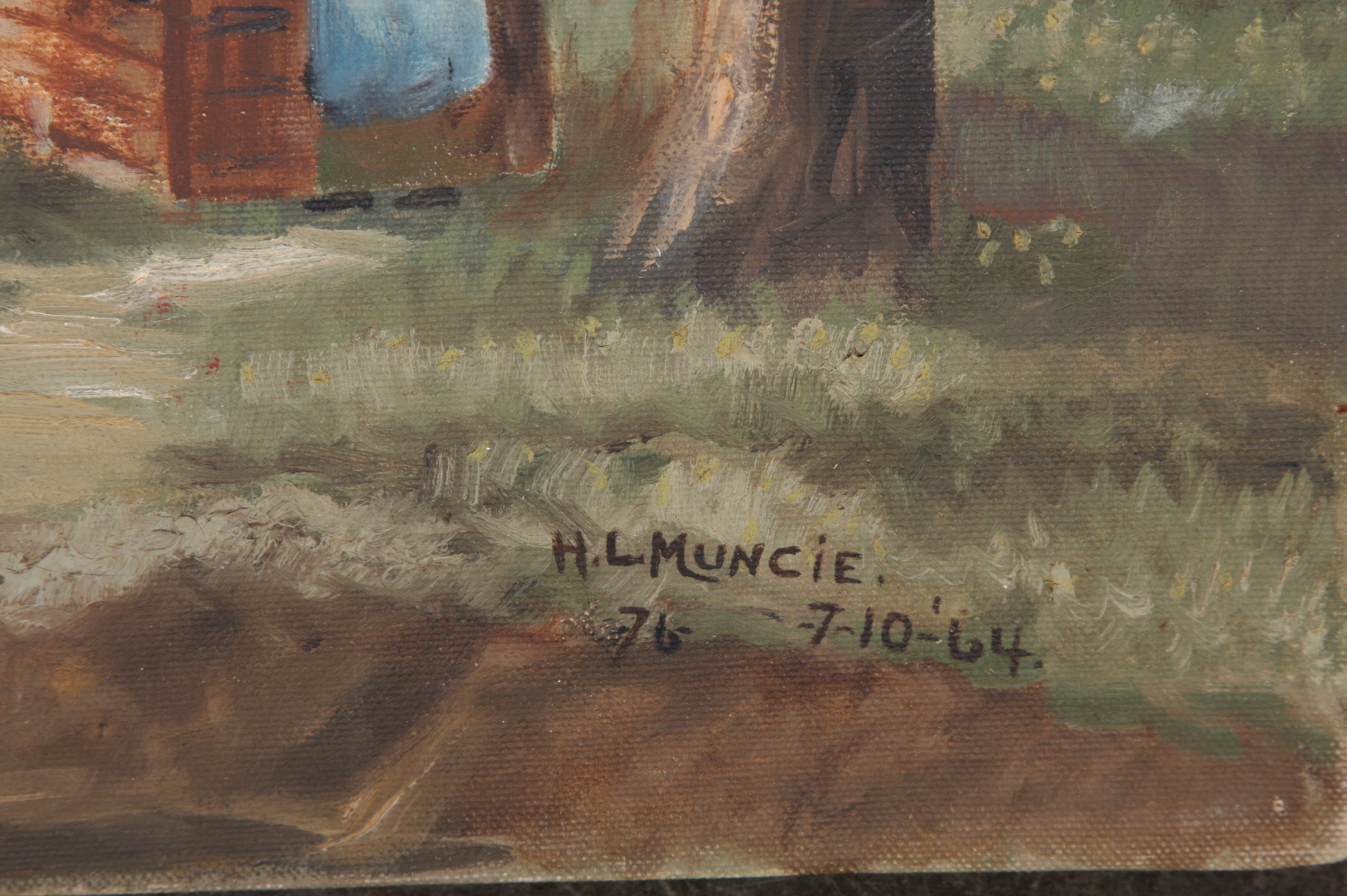 Original H.L. Muncie Oil on Canvas Painting