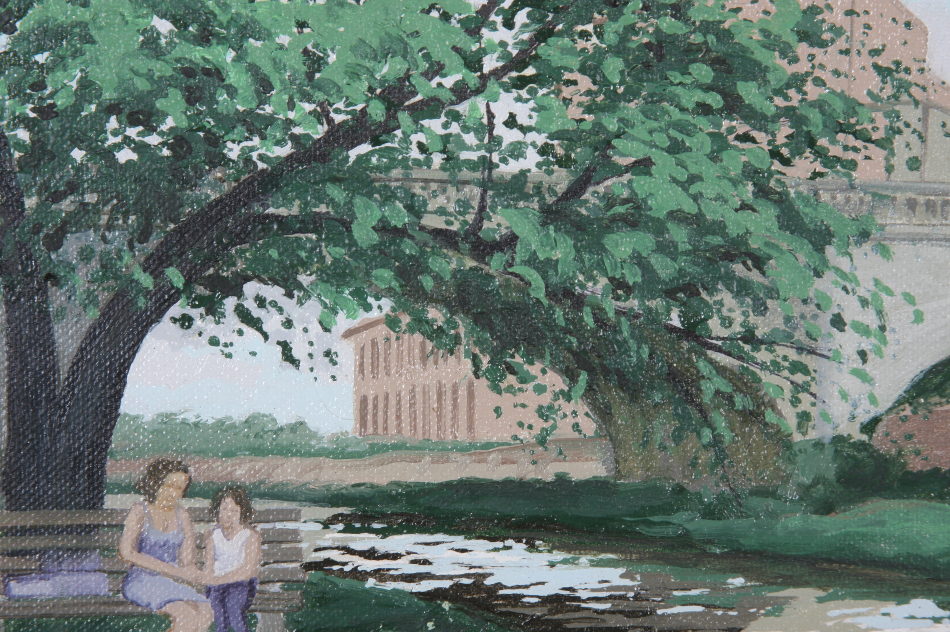 Original Tom Lohre Oil on Canvas Painting 