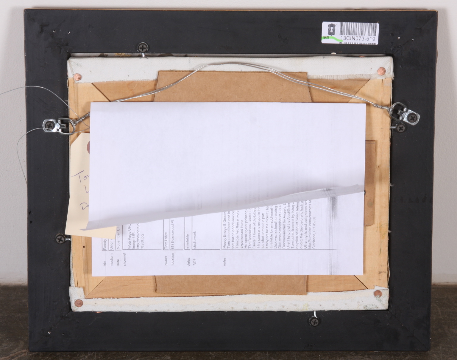 Original Tom Lohre Oil on Canvas Painting 