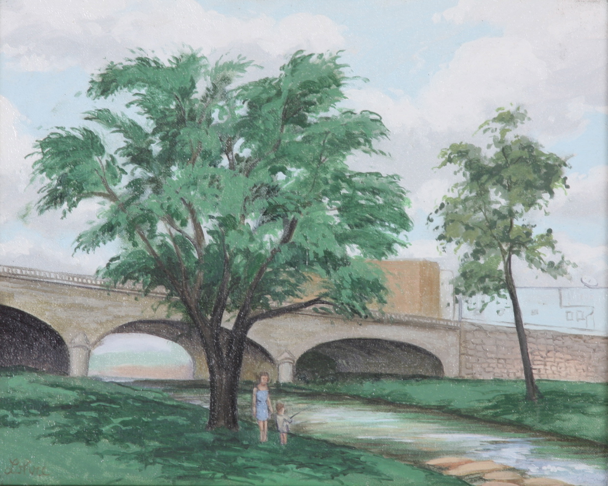 Original Tom Lohre Oil on Canvas Painting 