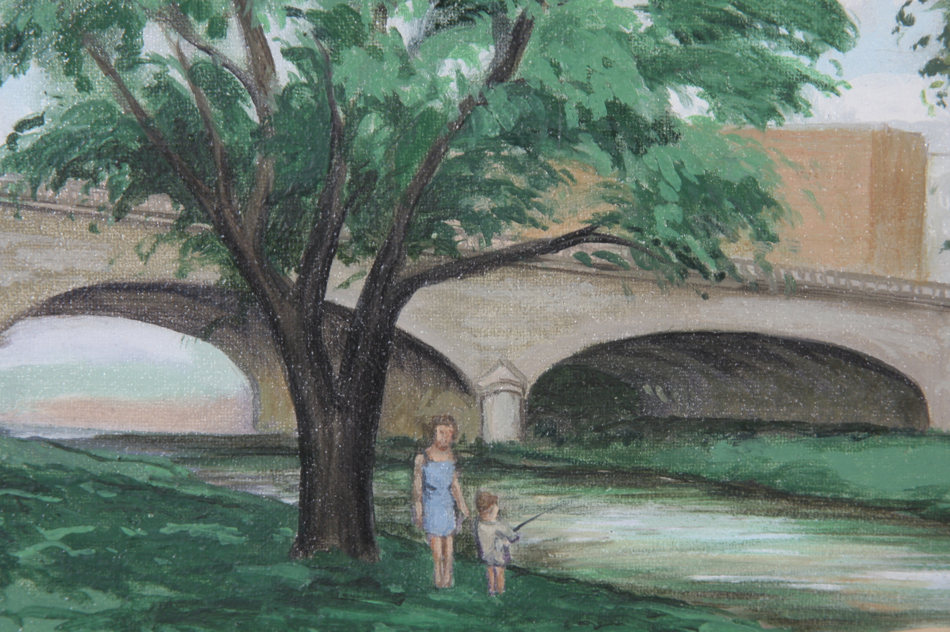 Original Tom Lohre Oil on Canvas Painting 