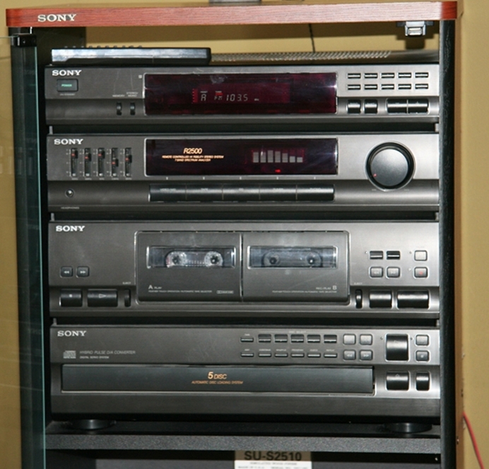 Sony Stereo System with Cabinet