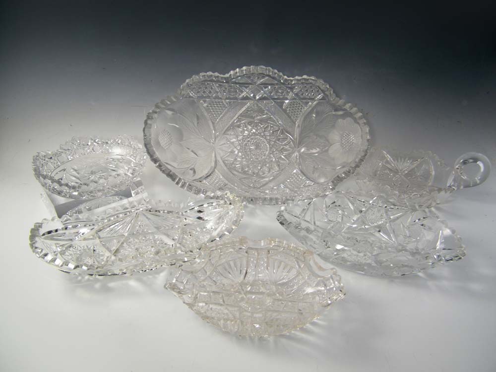 Cut Glass Serving Dishes