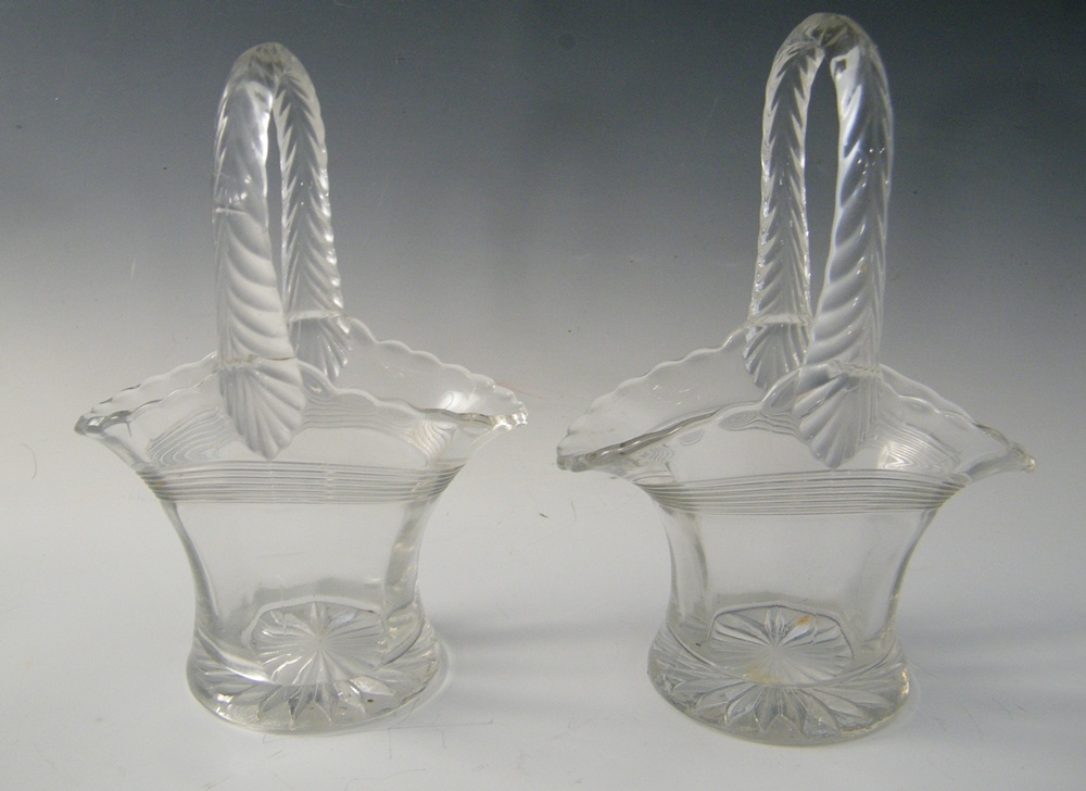 Vintage Pressed Glass Baskets