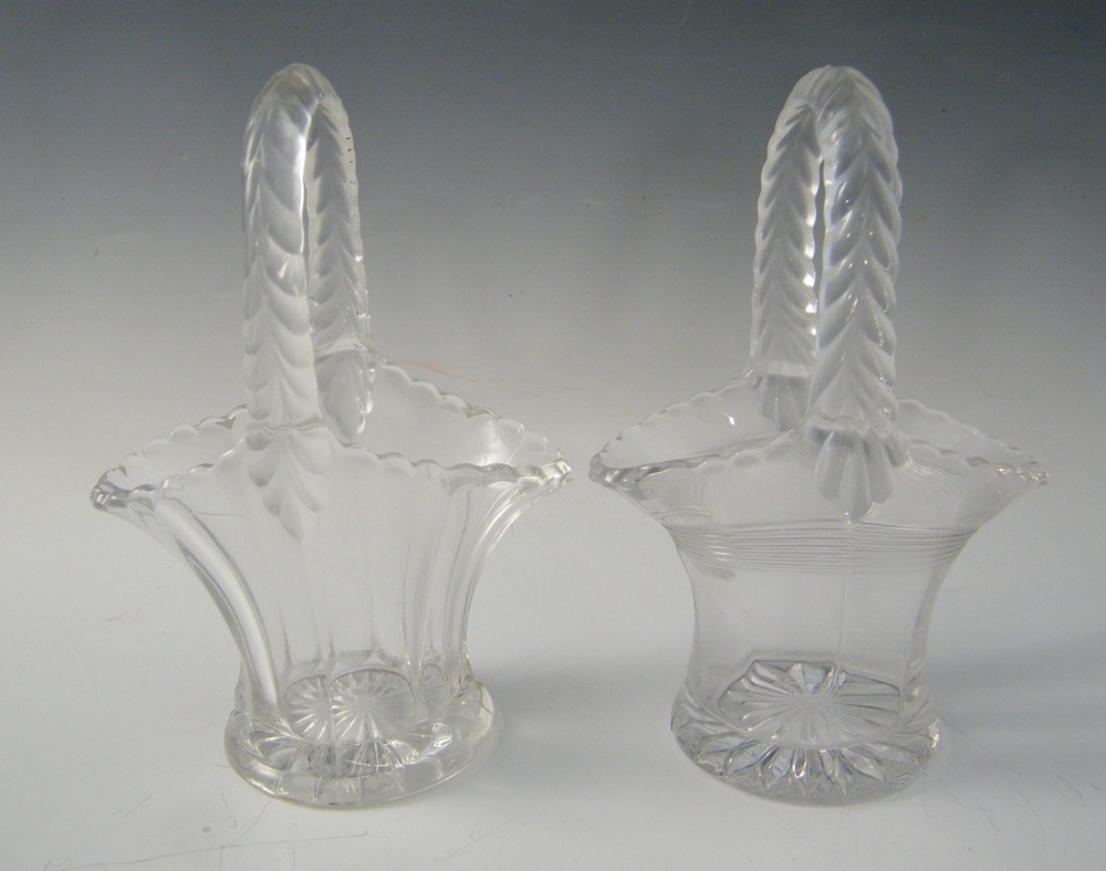Vintage Pressed Glass Baskets