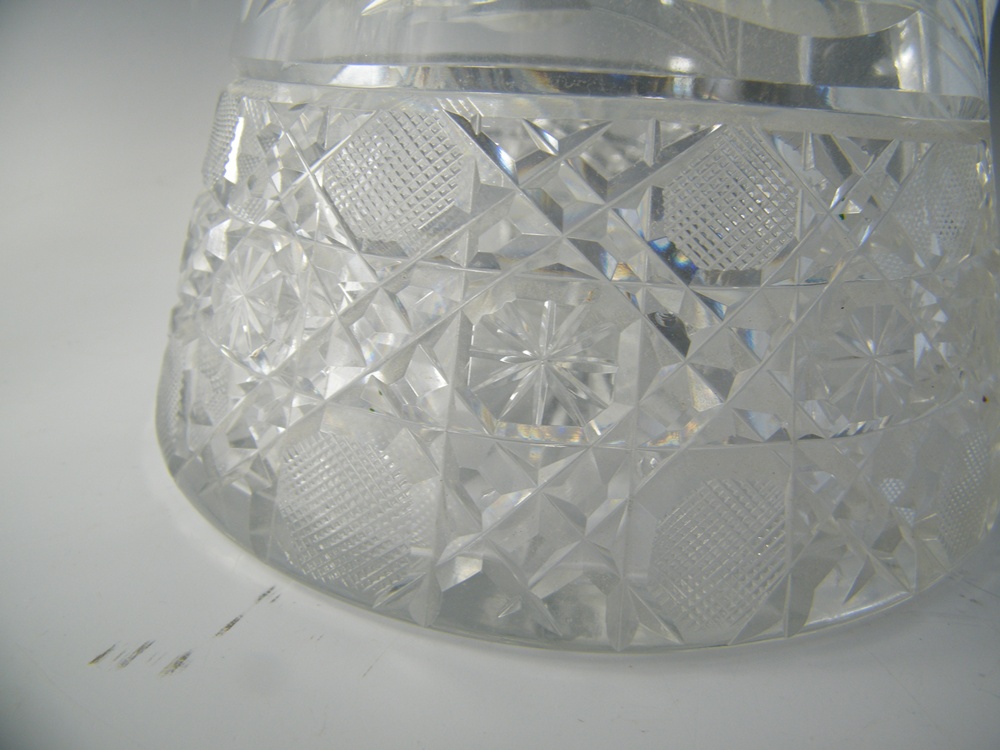 Vintage Etched Glass Pitchers and Vase