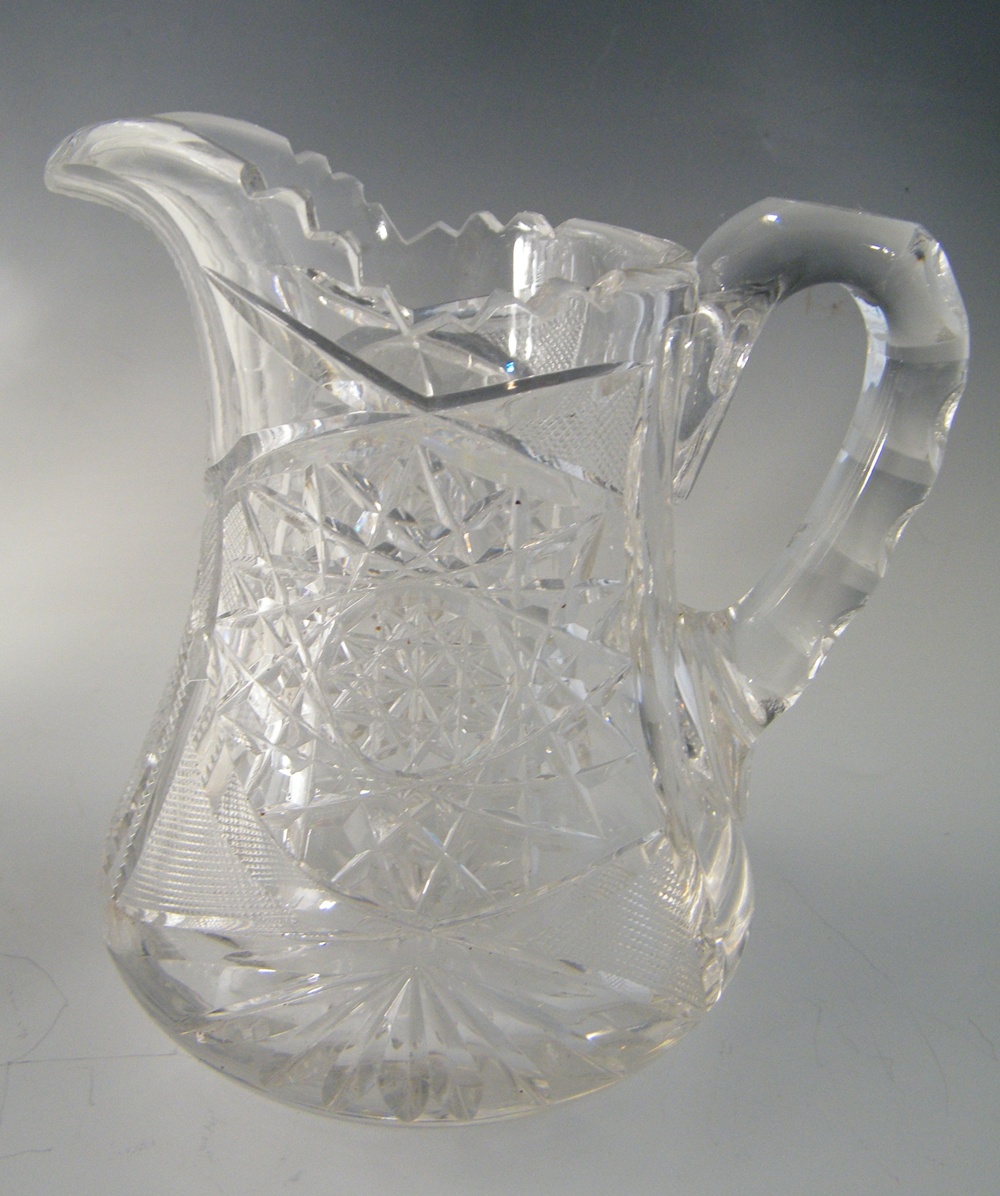 Vintage Etched Glass Pitchers and Vase