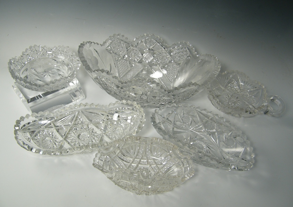 Cut Glass Serving Dishes