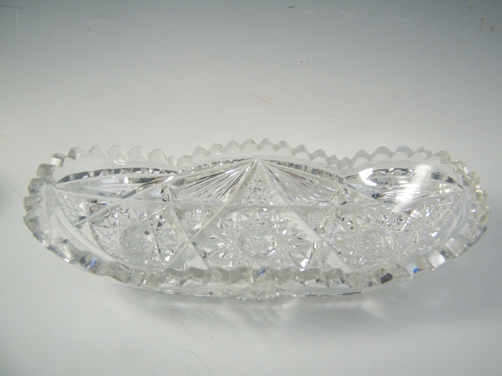 Cut Glass Serving Dishes