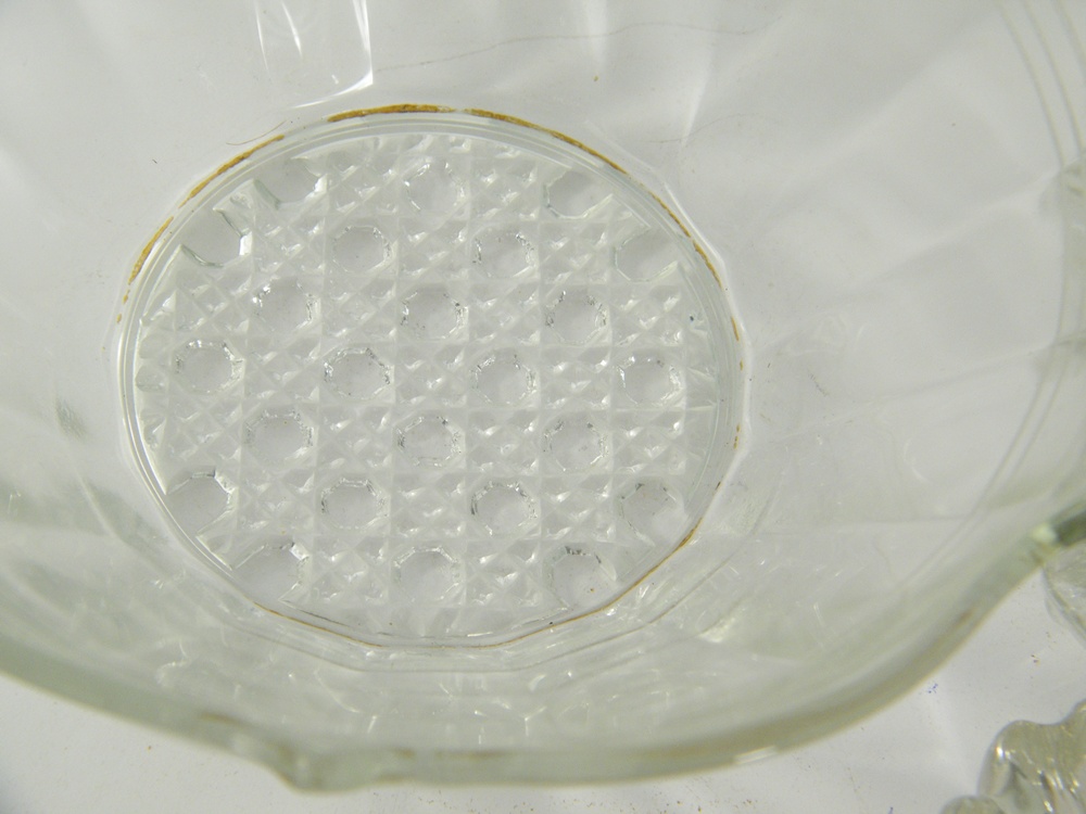 Vintage Salt Cellars and Depression Lattice Bowl