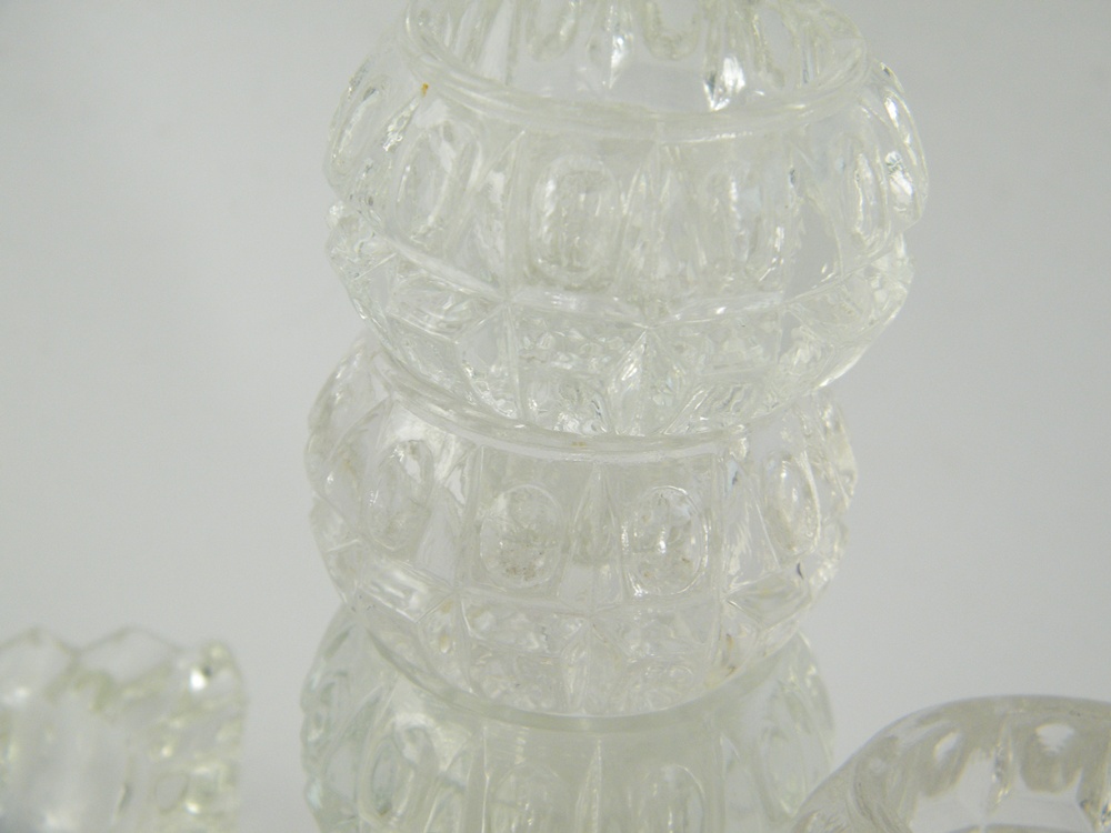 Vintage Salt Cellars and Depression Lattice Bowl