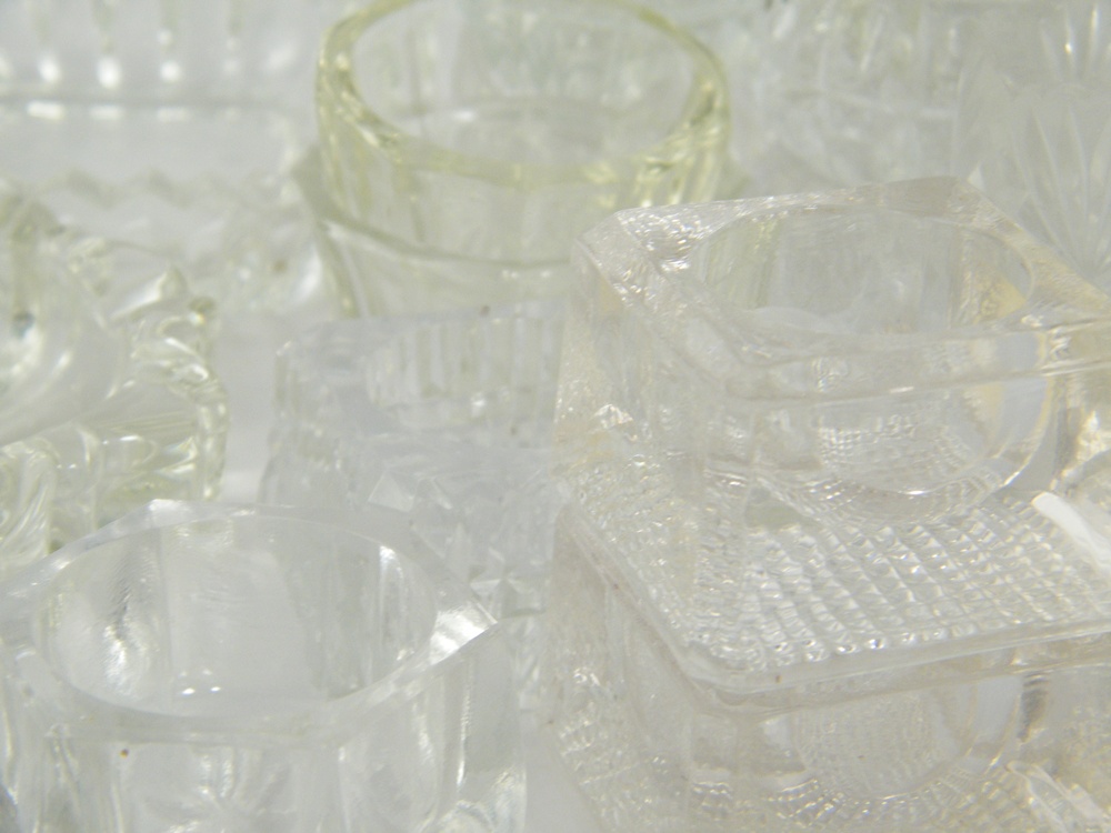 Vintage Salt Cellars and Depression Lattice Bowl