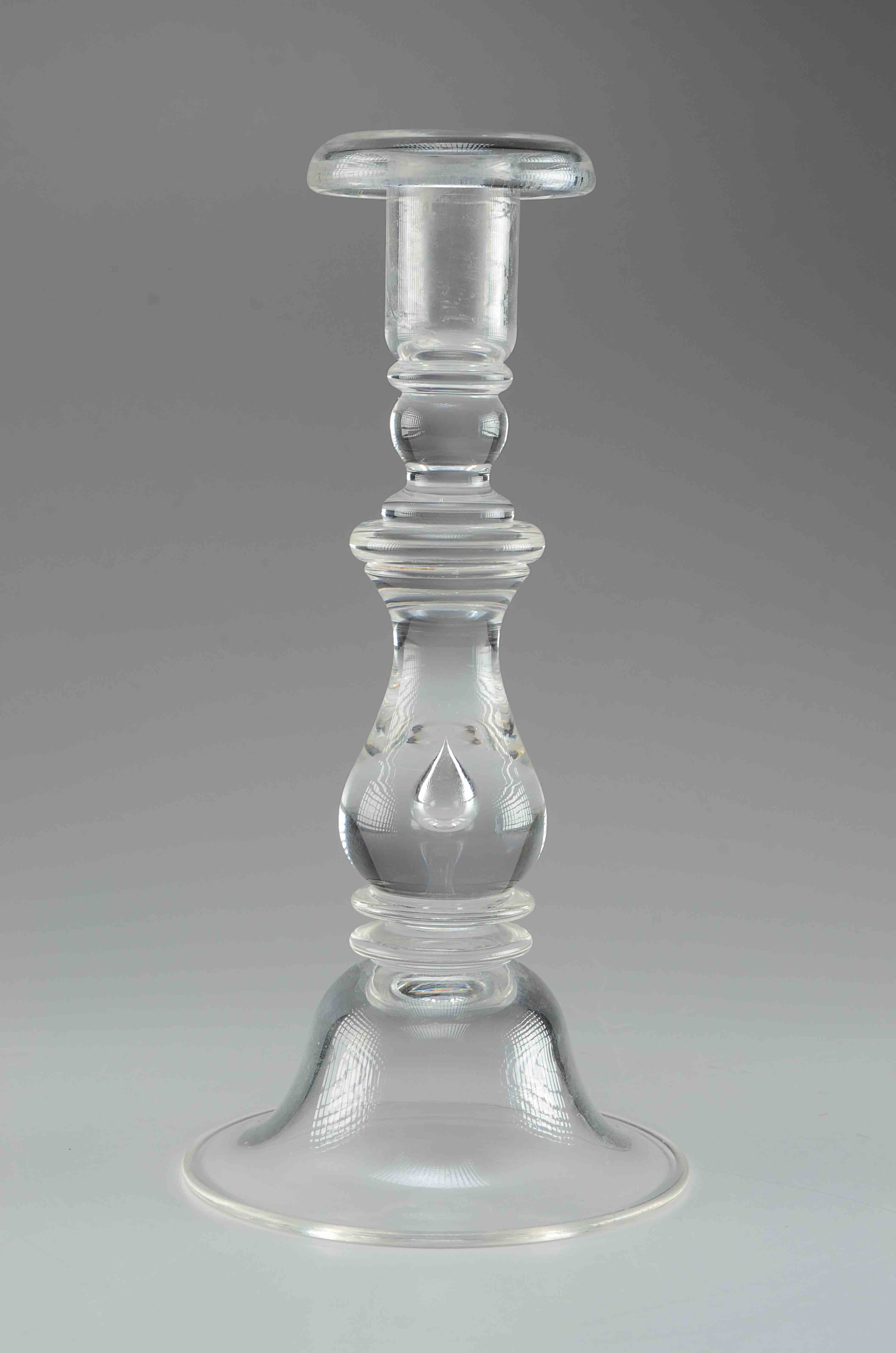 Steuben Art Glass Blown Candle Holder