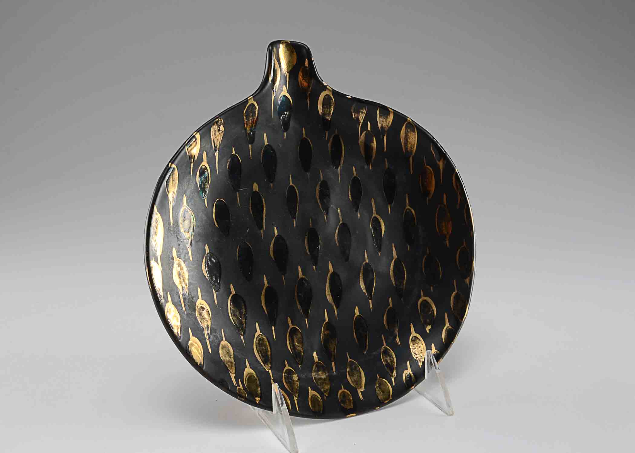 Mod Hand Painted Ceramic Tray