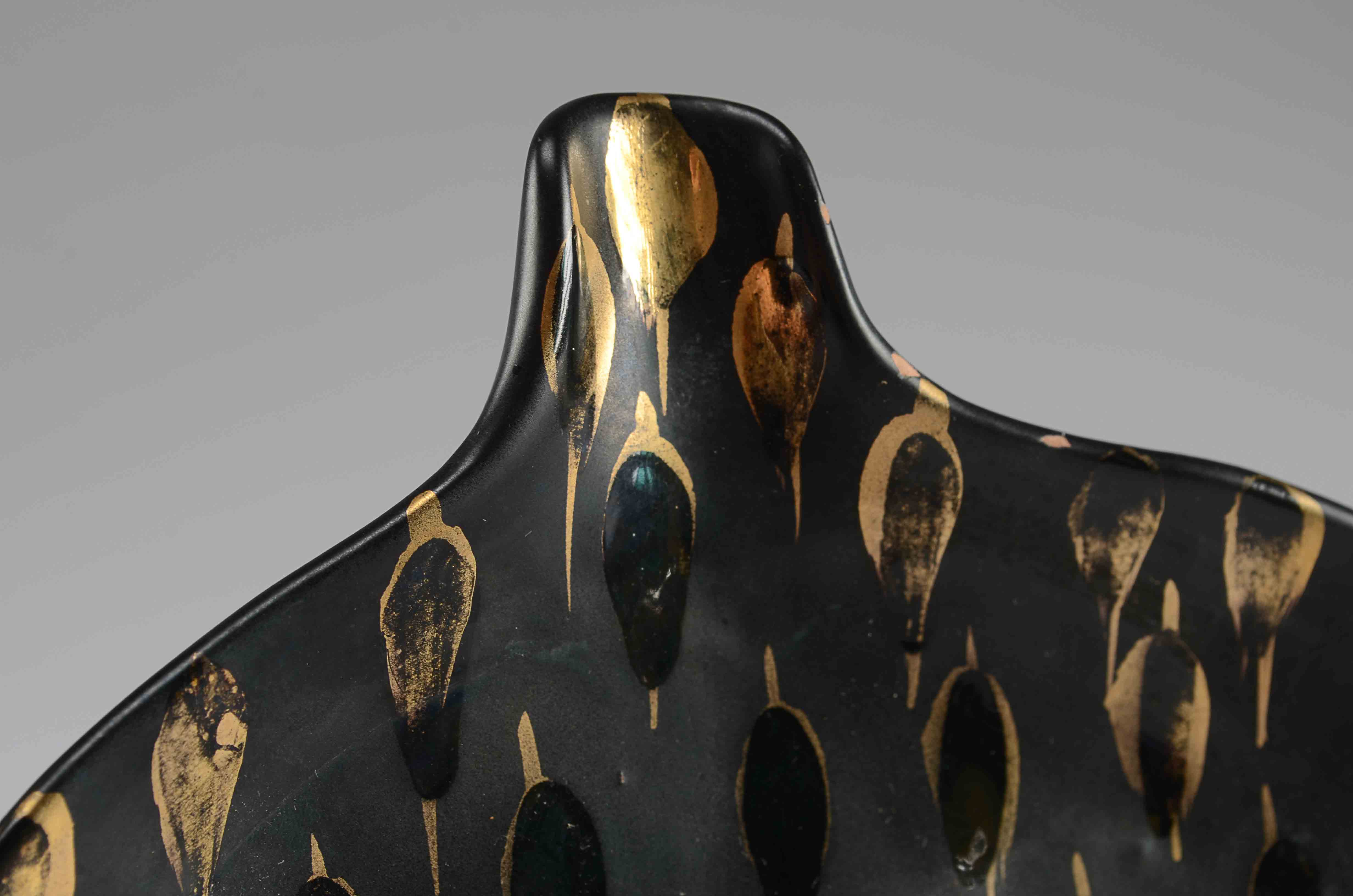 Mod Hand Painted Ceramic Tray