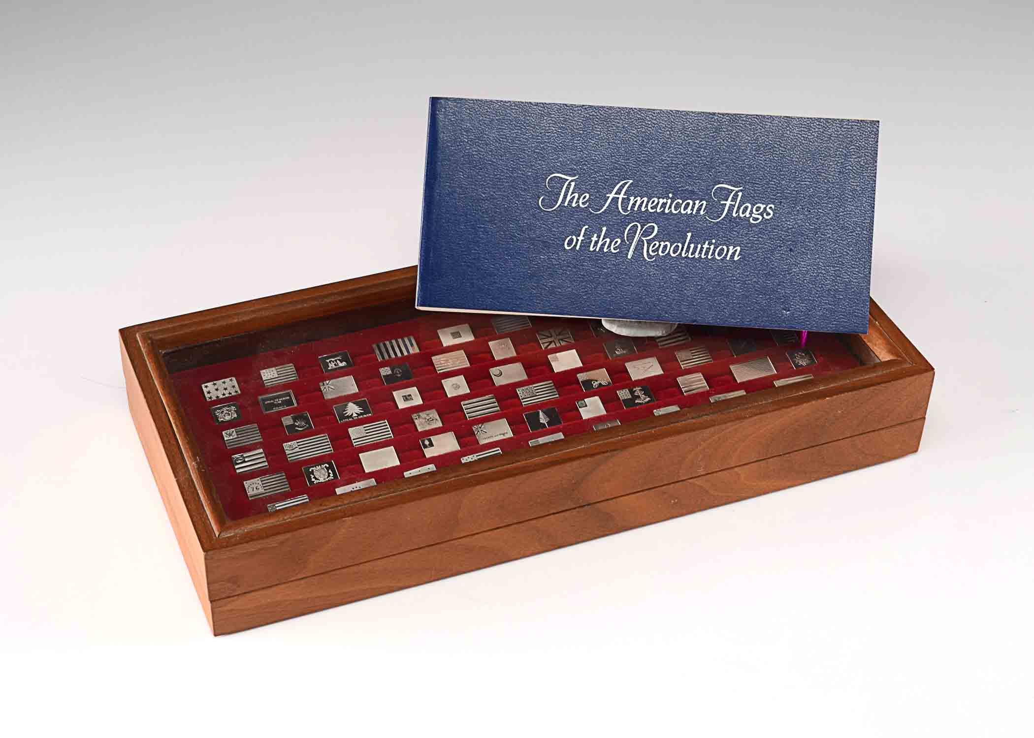 Sterling Silver Revolutionary Flag Replica Display