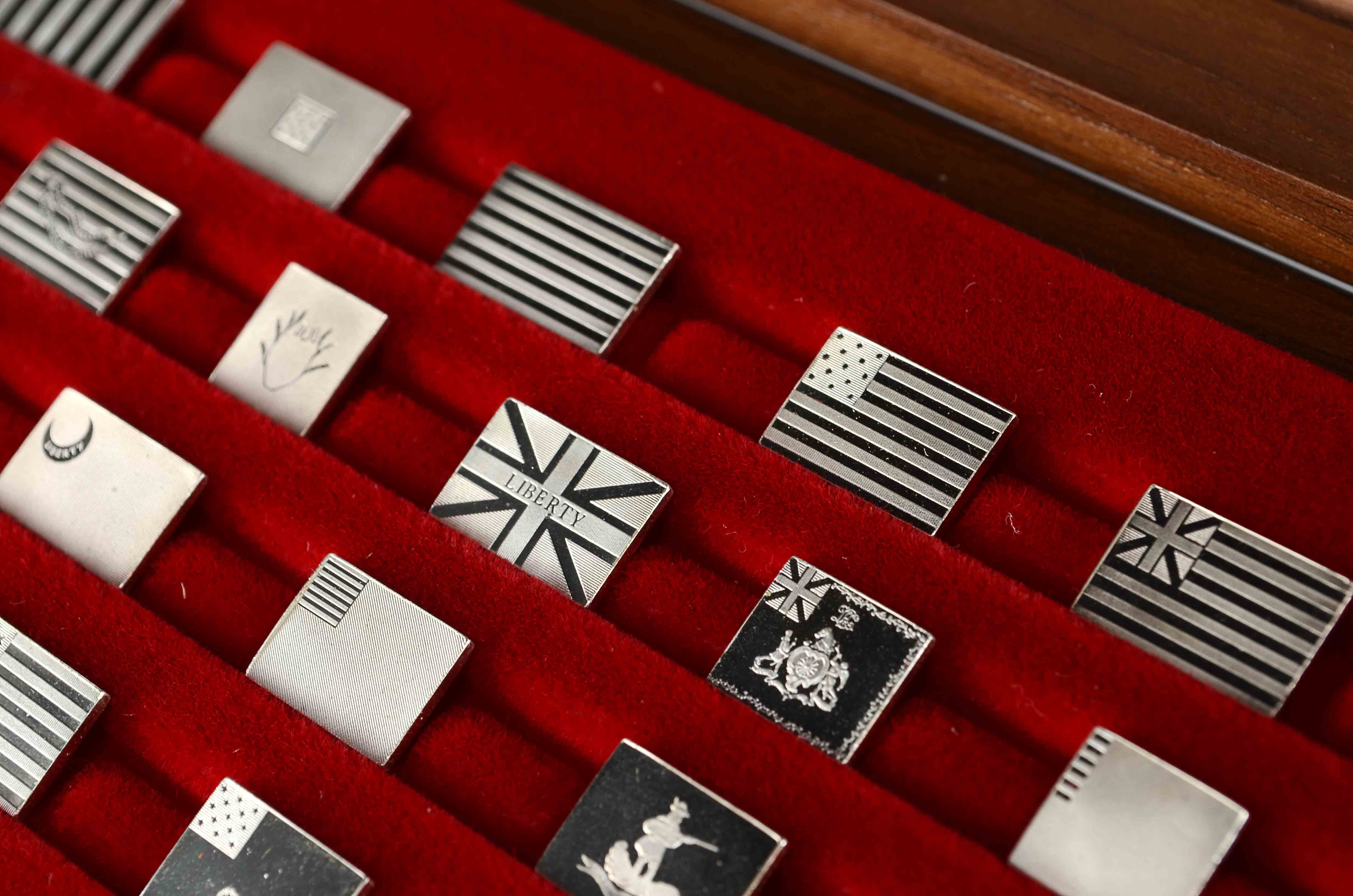 Sterling Silver Revolutionary Flag Replica Display