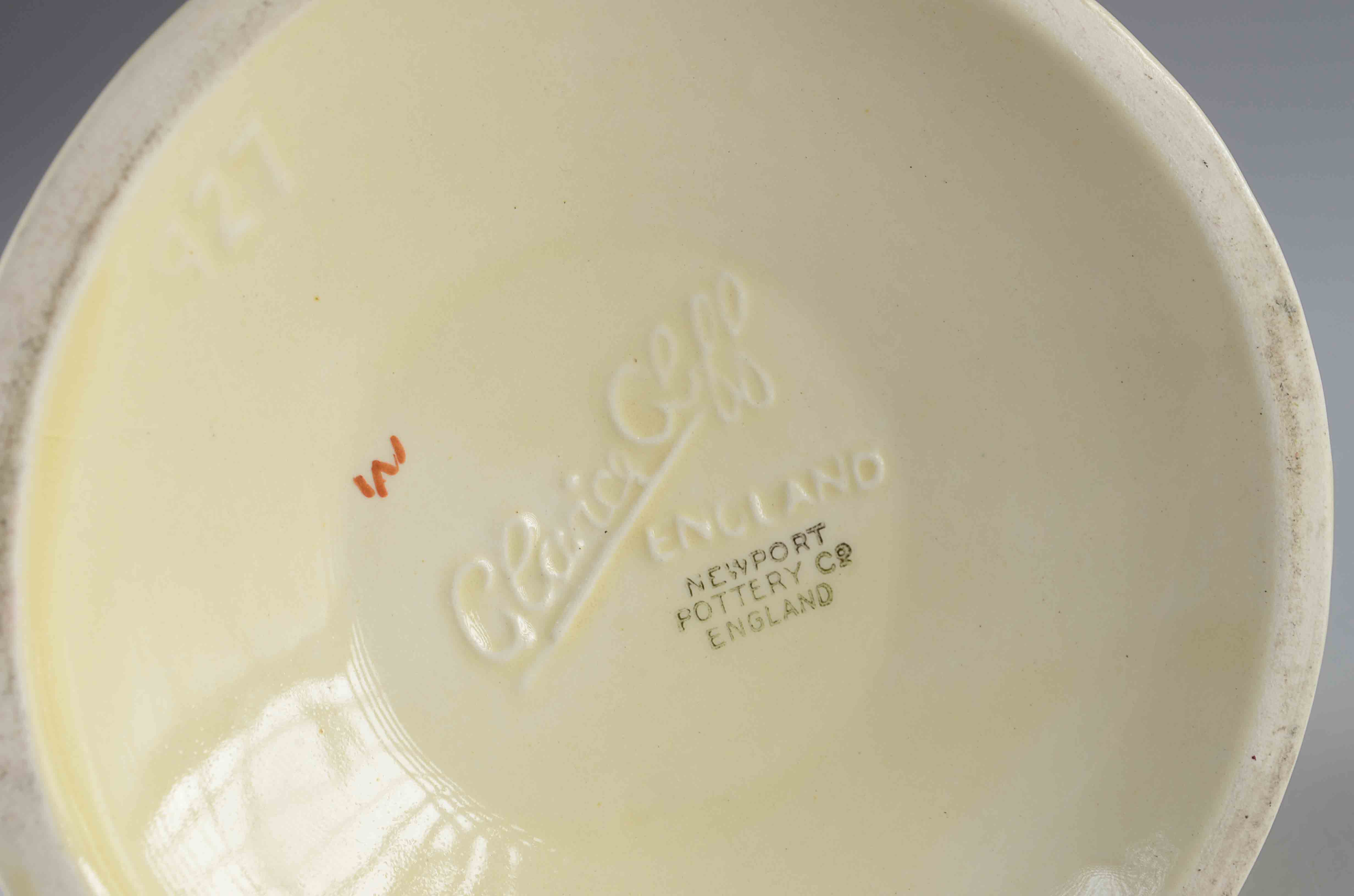 C. 1930's A Pair of Clarice Cliff Newport Pottery Vases