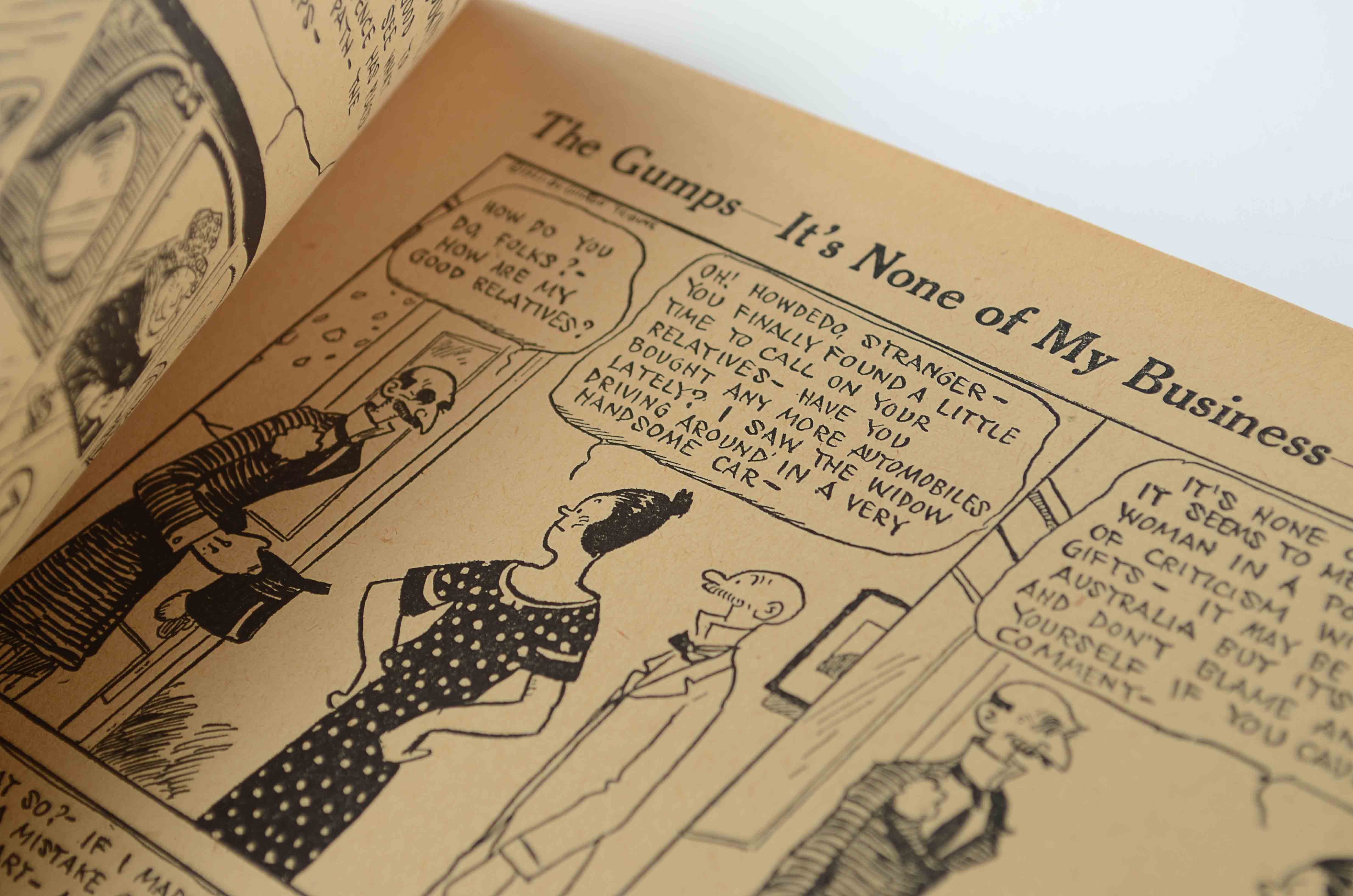 C 1925, Cartoon Book ' The Gumps' 