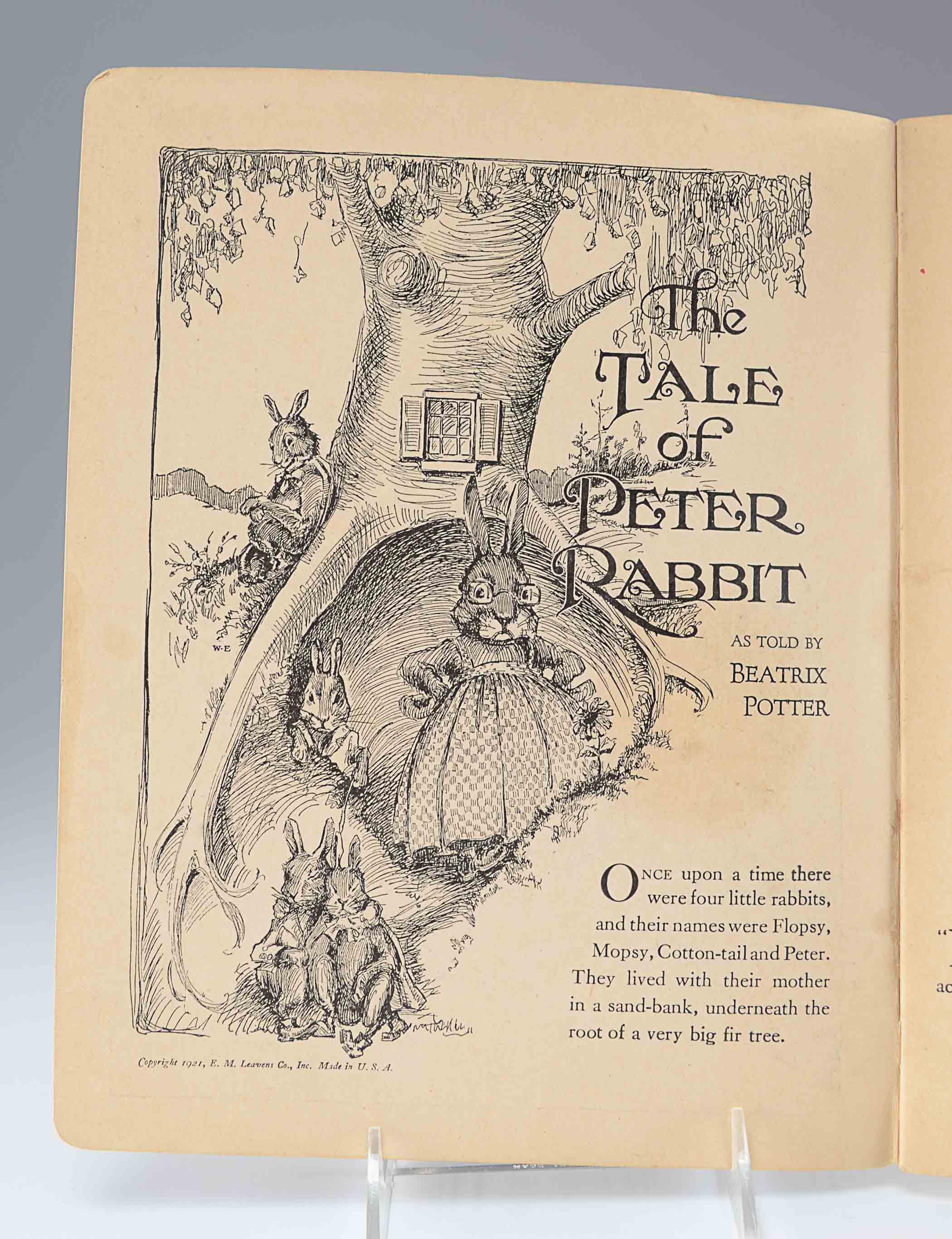 Circa 1921. The Tale of Peter Rabbit