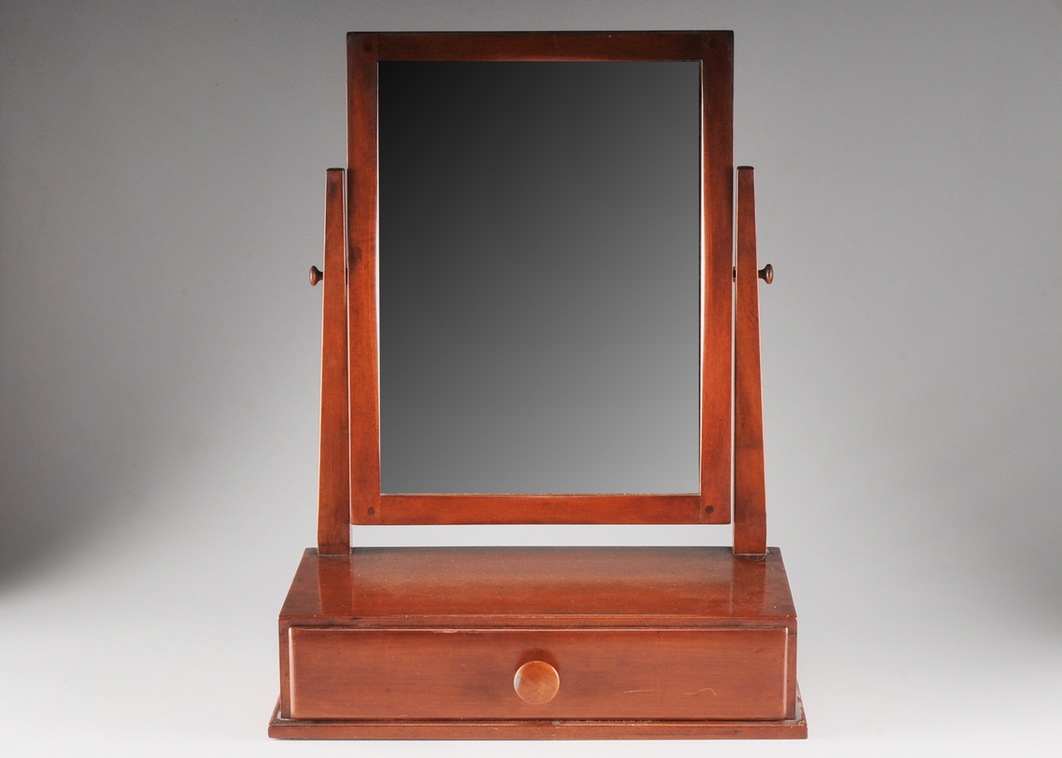 Knotty Pine Tabletop Dressing Mirror