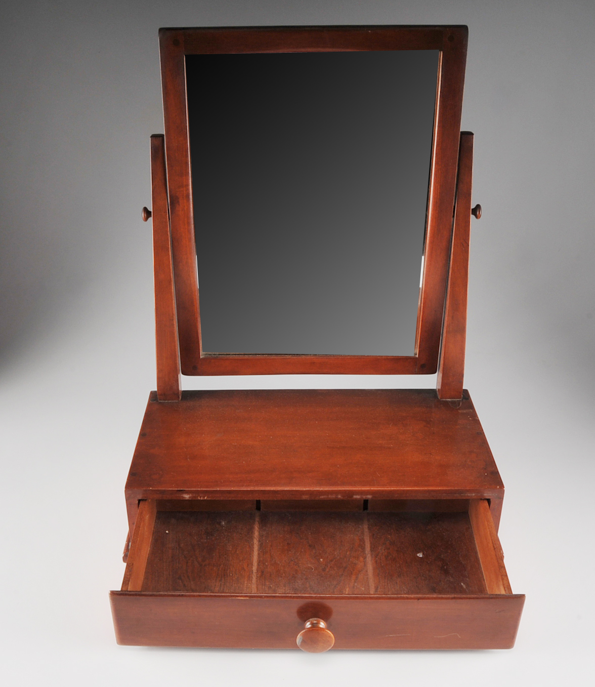 Knotty Pine Tabletop Dressing Mirror