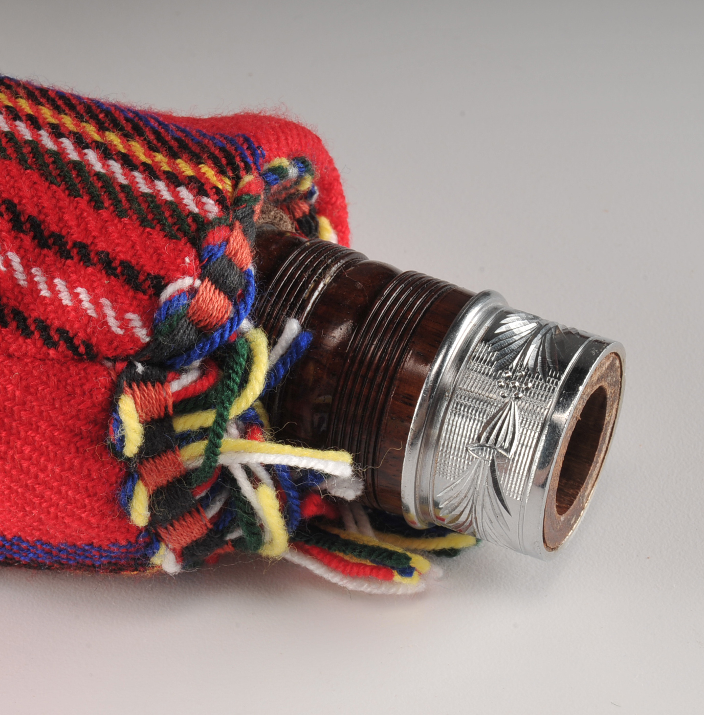 Set of Bagpipes with Stewart Tartan Cover