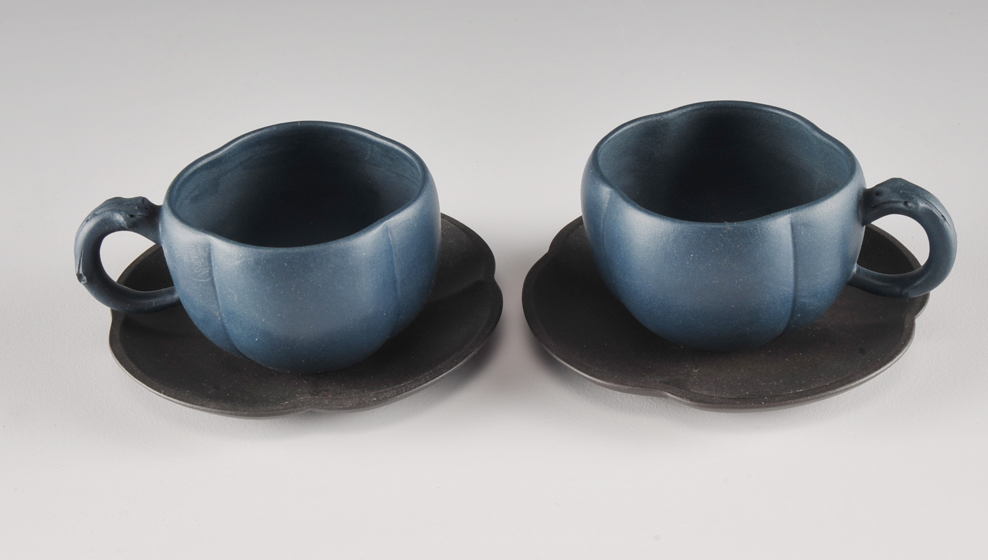 Chinese Yixing Clay Teapot and 2 Teacups