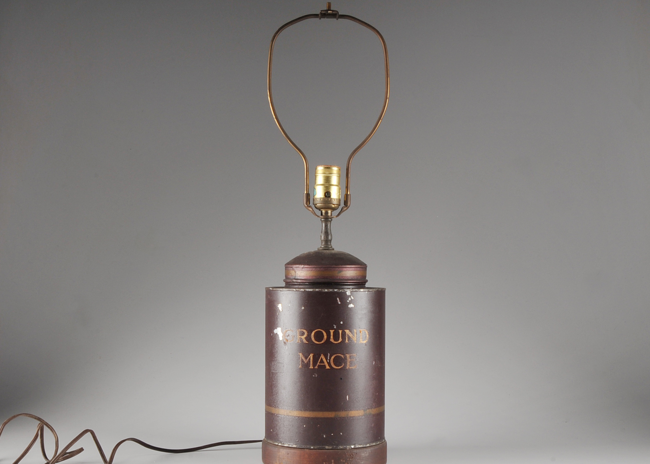Ground Mace Spice Canister Lamp