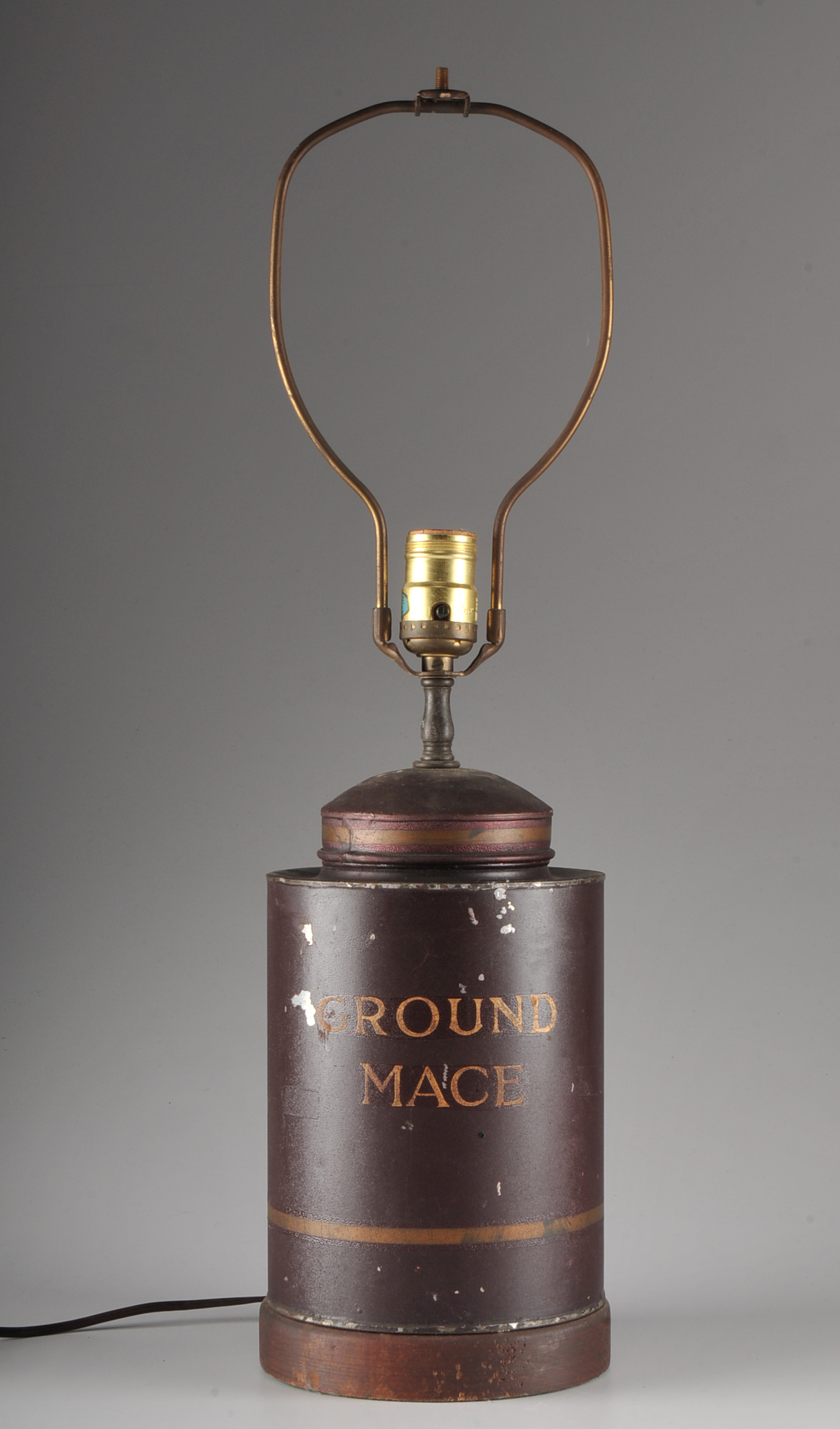 Ground Mace Spice Canister Lamp
