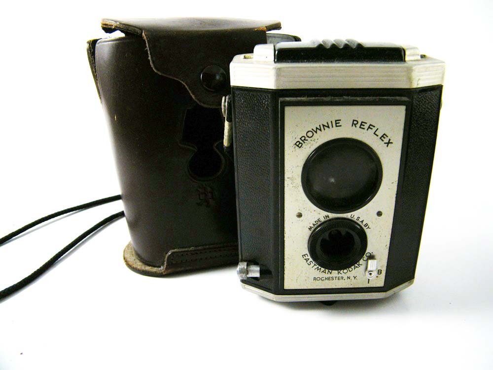 Kodak Brownie Reflex Camera + Minolta Pocket Camera