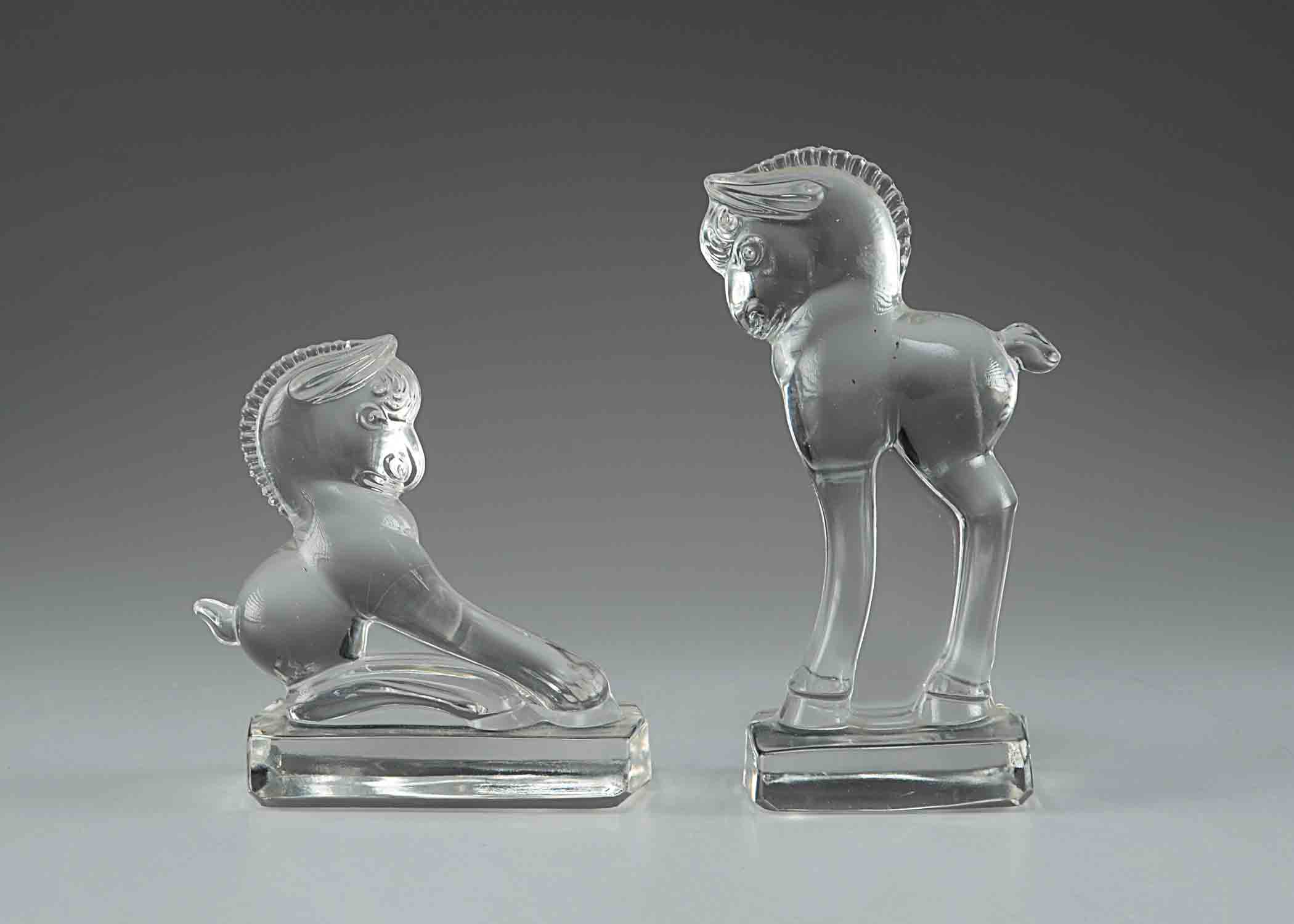 Crystal Figural Glass Ponies