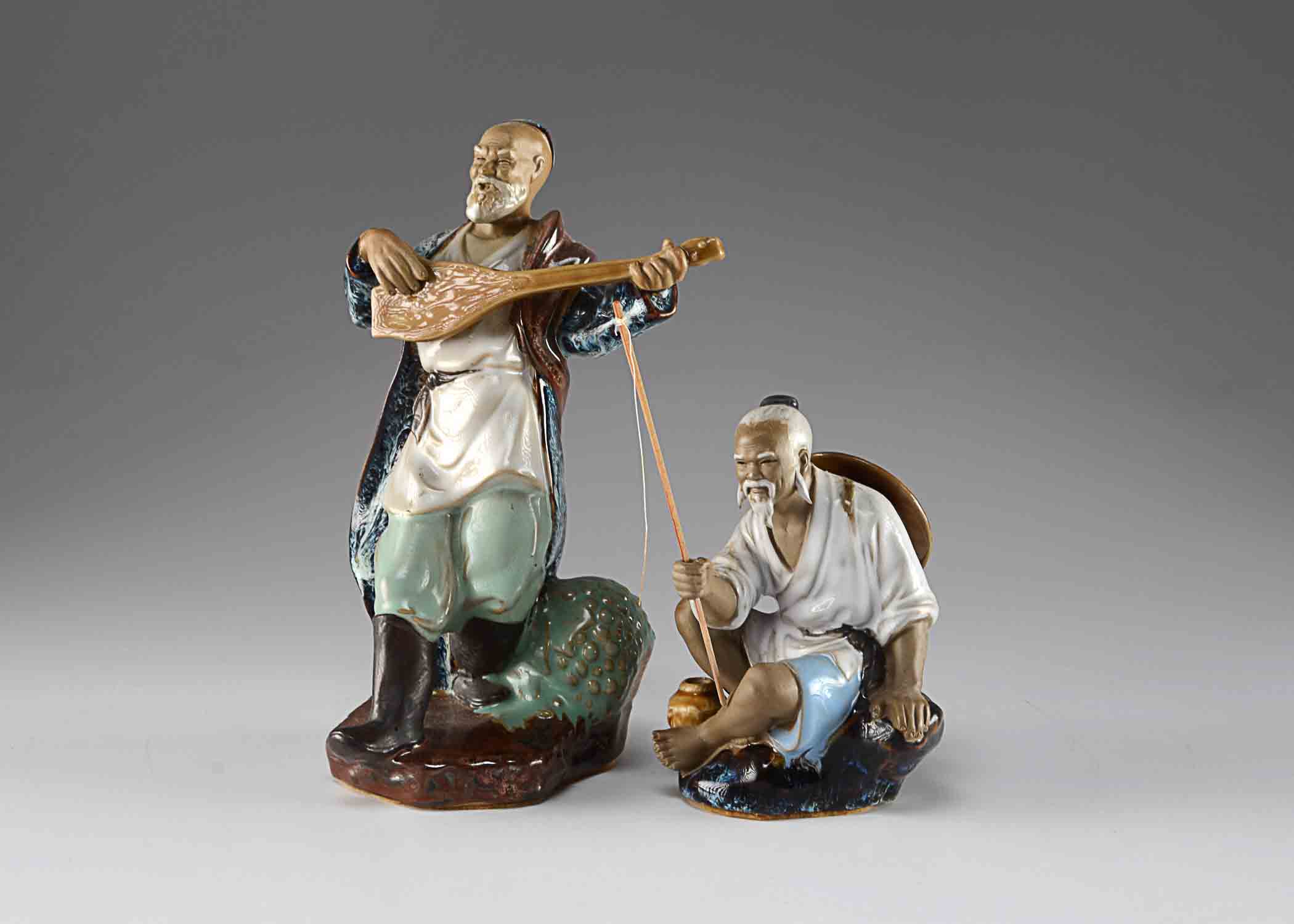 Chinese Bisque Ware Figurines