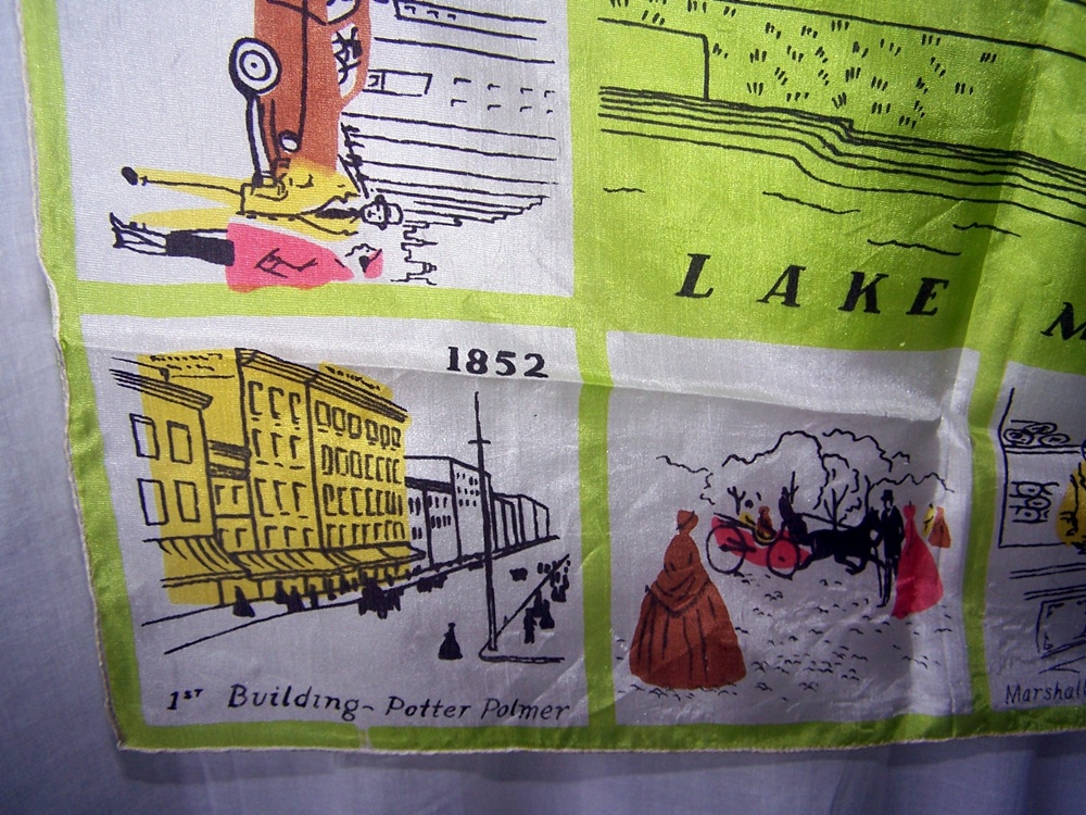 Vintage Marshall Field & Co. Silk Scarf