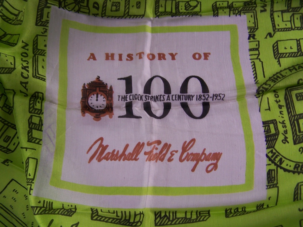 Vintage Marshall Field & Co. Silk Scarf