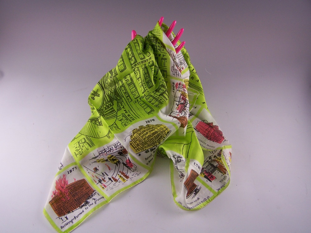 Vintage Marshall Field & Co. Silk Scarf