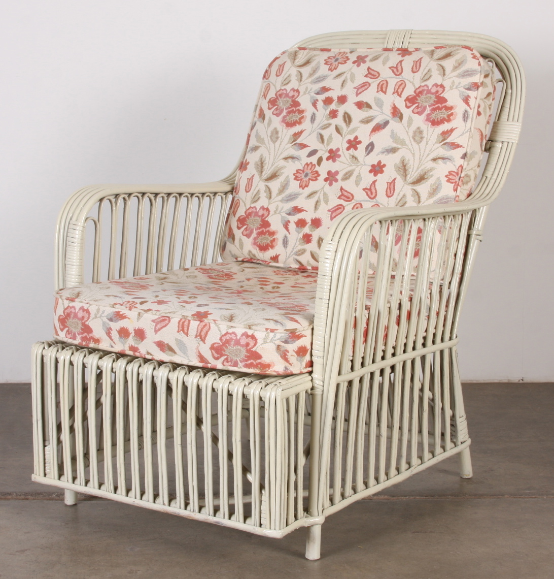 Pair of Rattan Chairs, C. 1930's