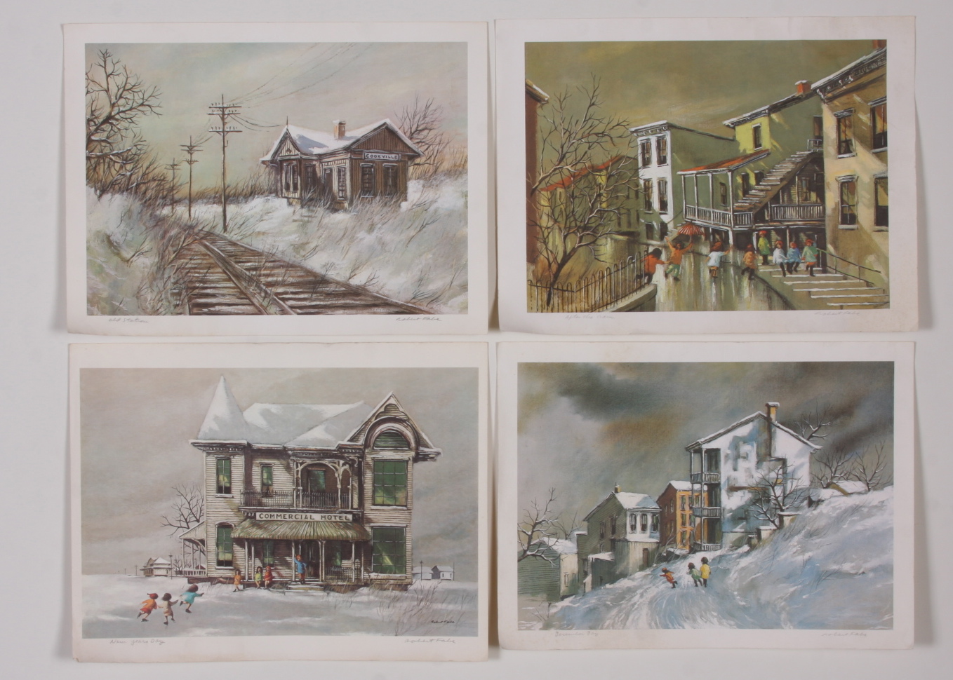 Four Signed Robert Fabe Prints