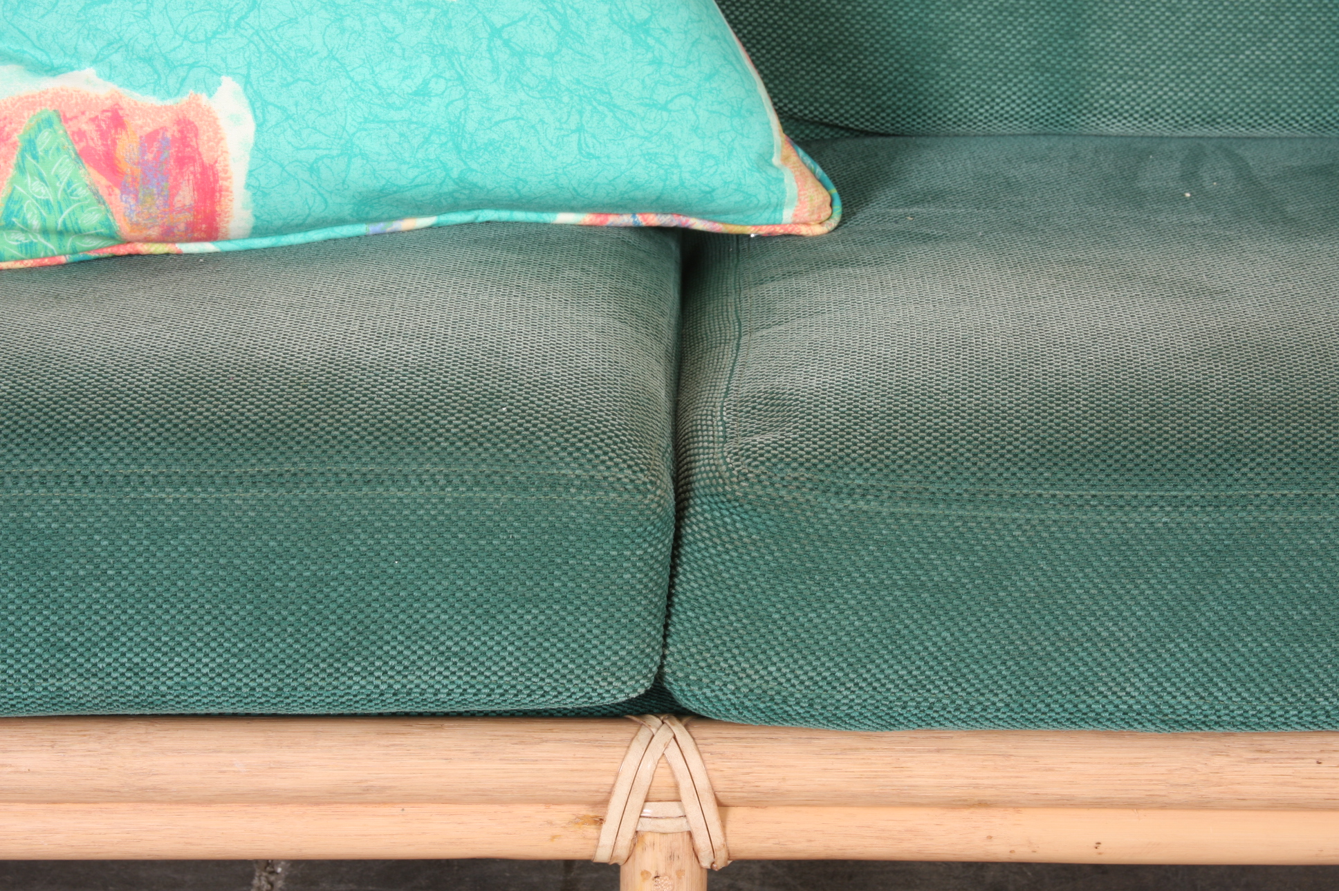 McGuire Twisted Rattan Couch