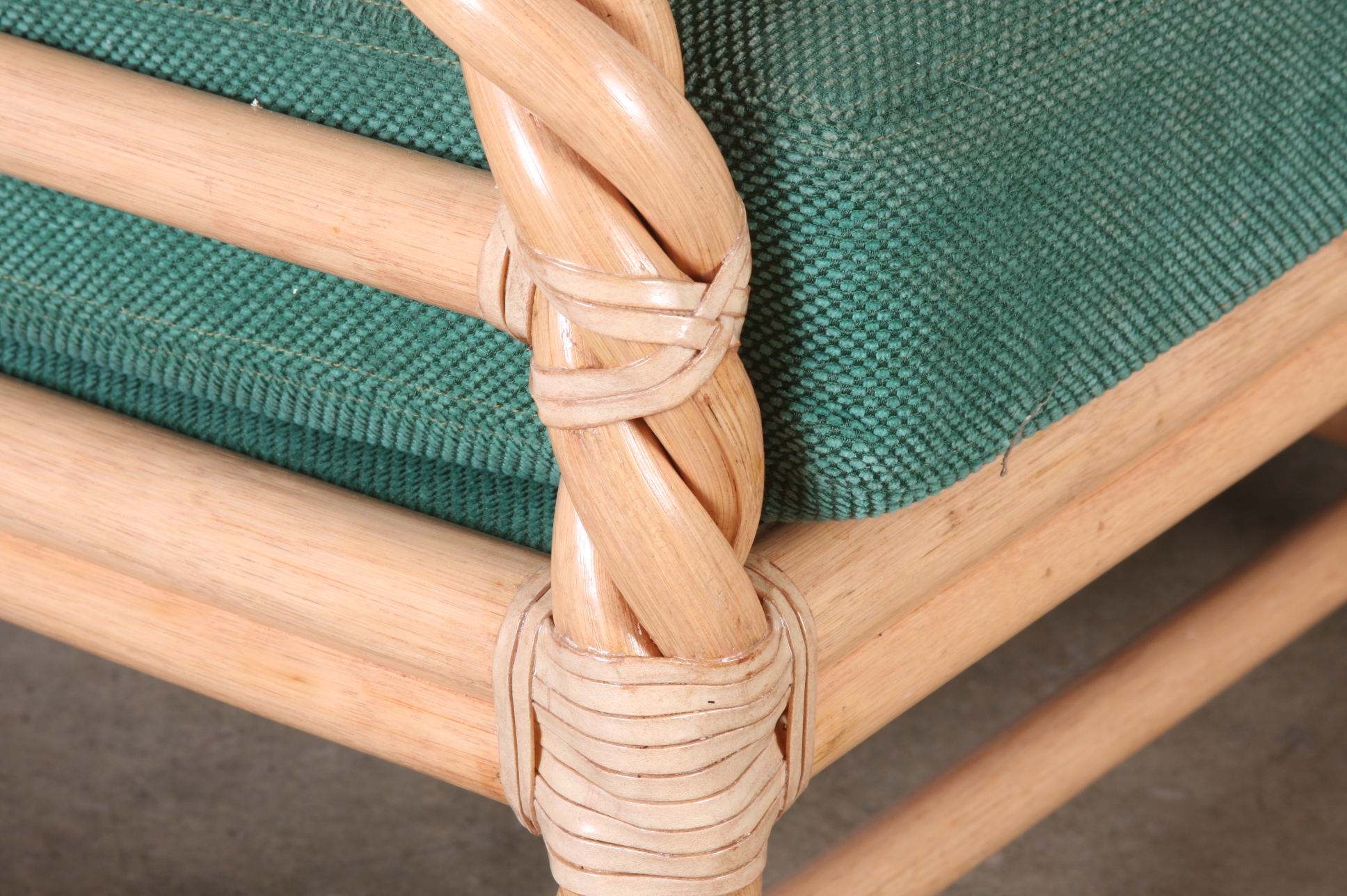 McGuire Twisted Rattan Couch