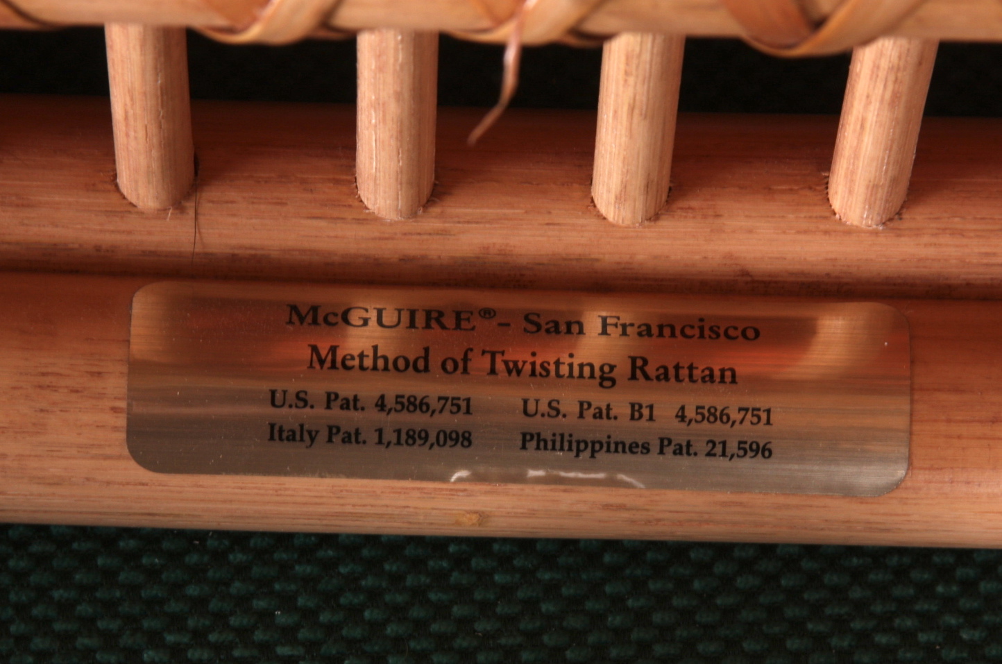 Pair of McGuire Twisted Rattan Chairs