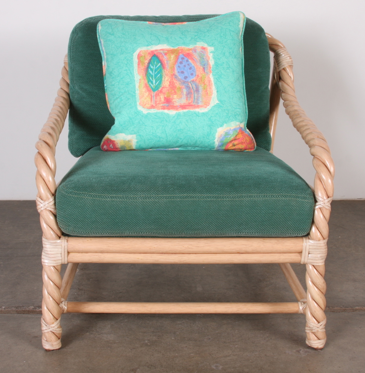 Pair of McGuire Twisted Rattan Chairs