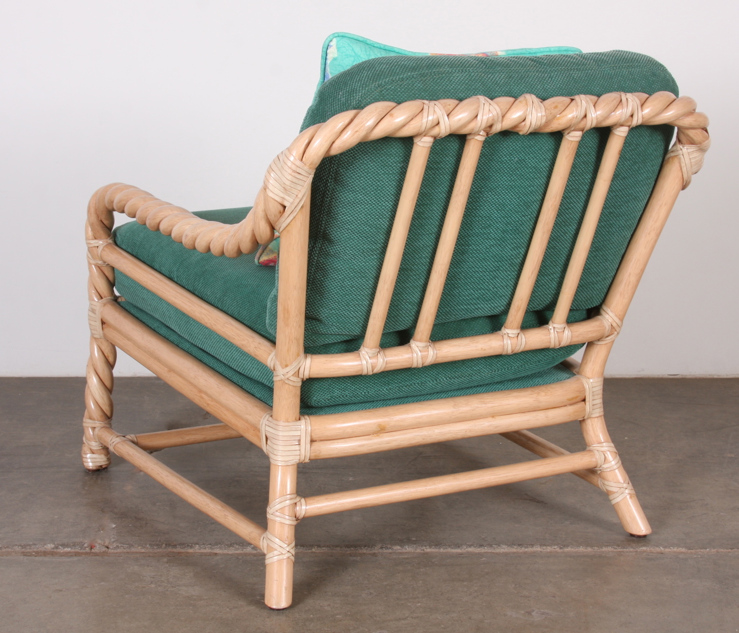 Pair of McGuire Twisted Rattan Chairs