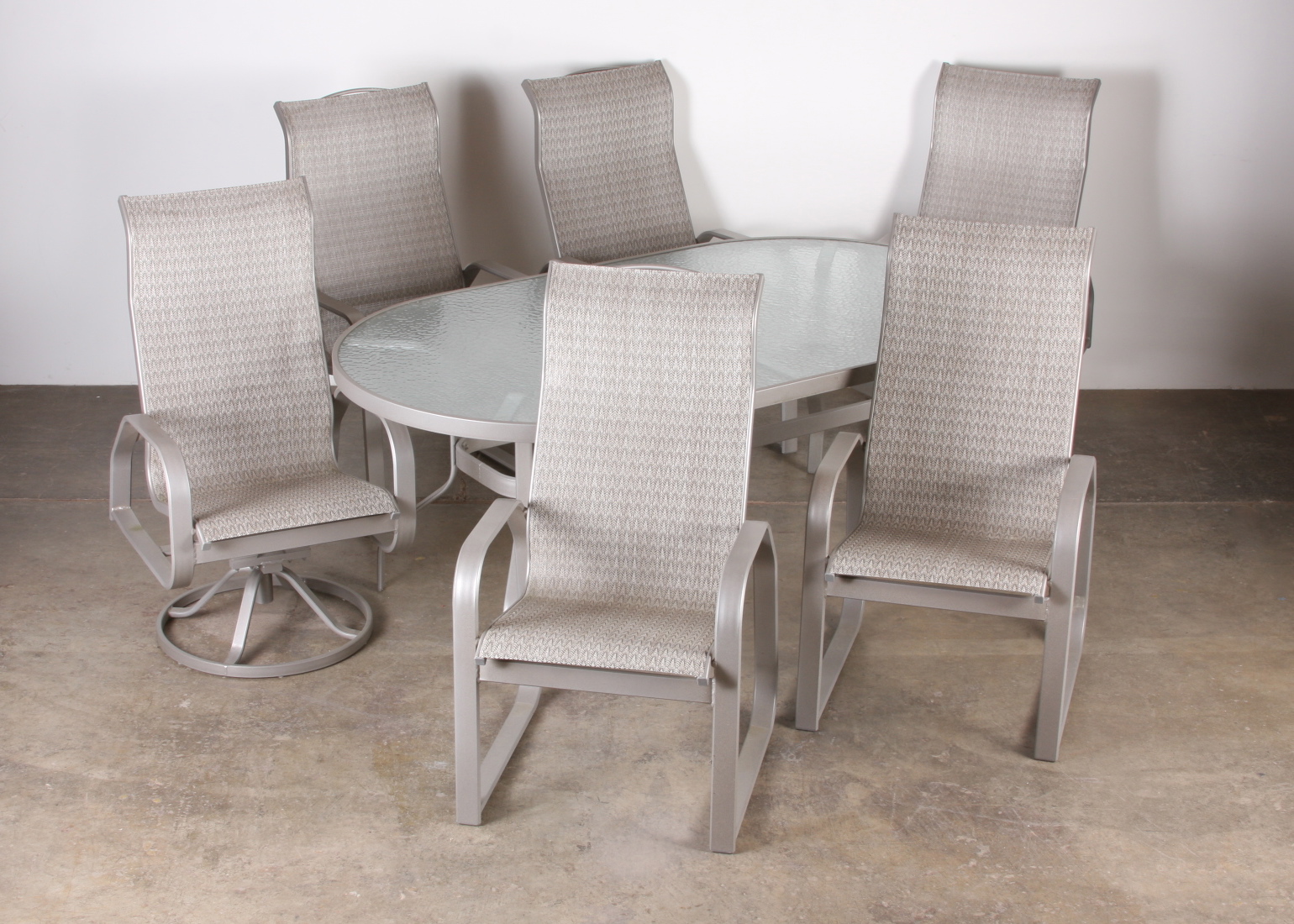 Outside Dining Table and Six Chairs