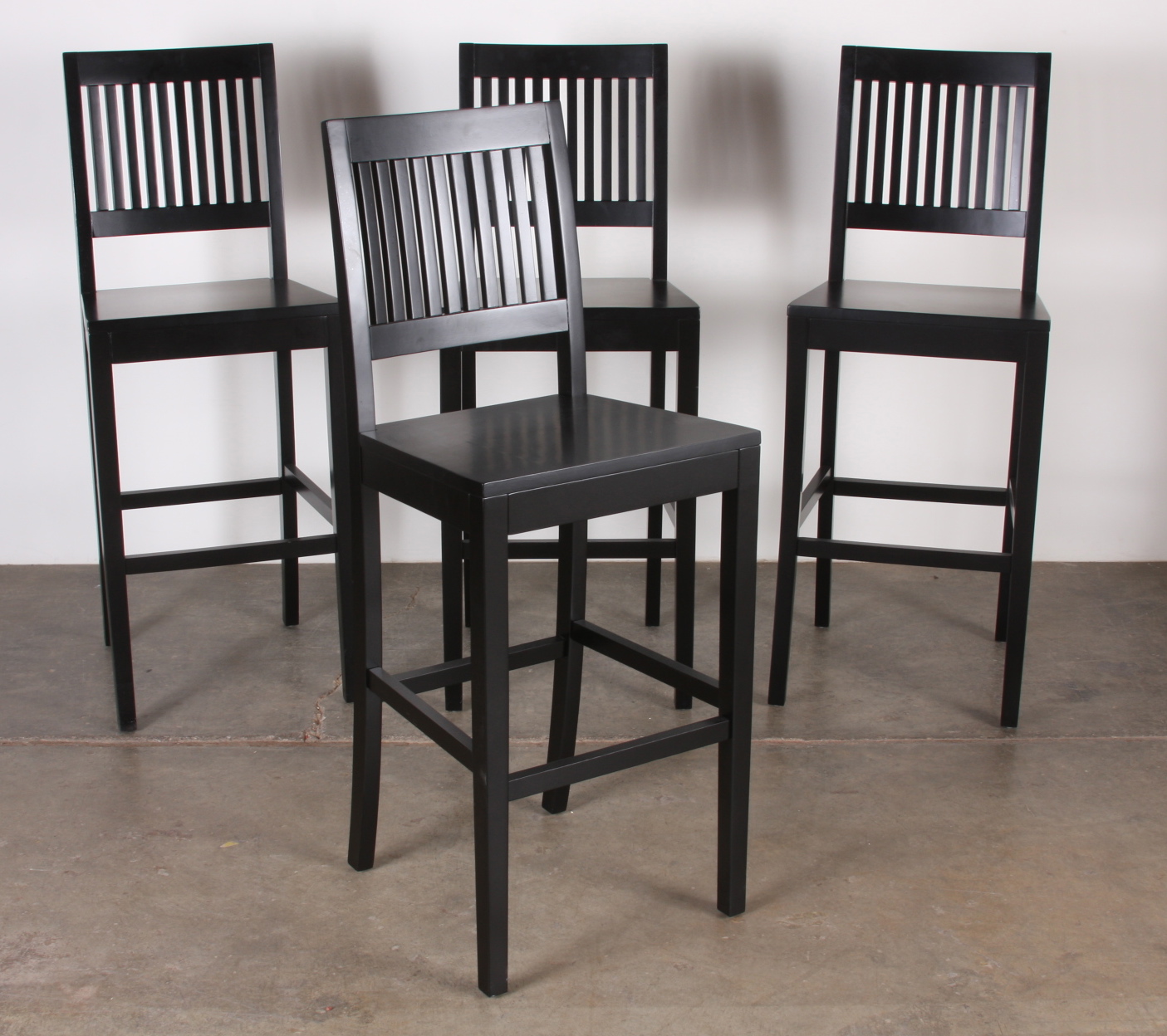 Crate and Barrel Mobile Folding Bar and Four Chairs