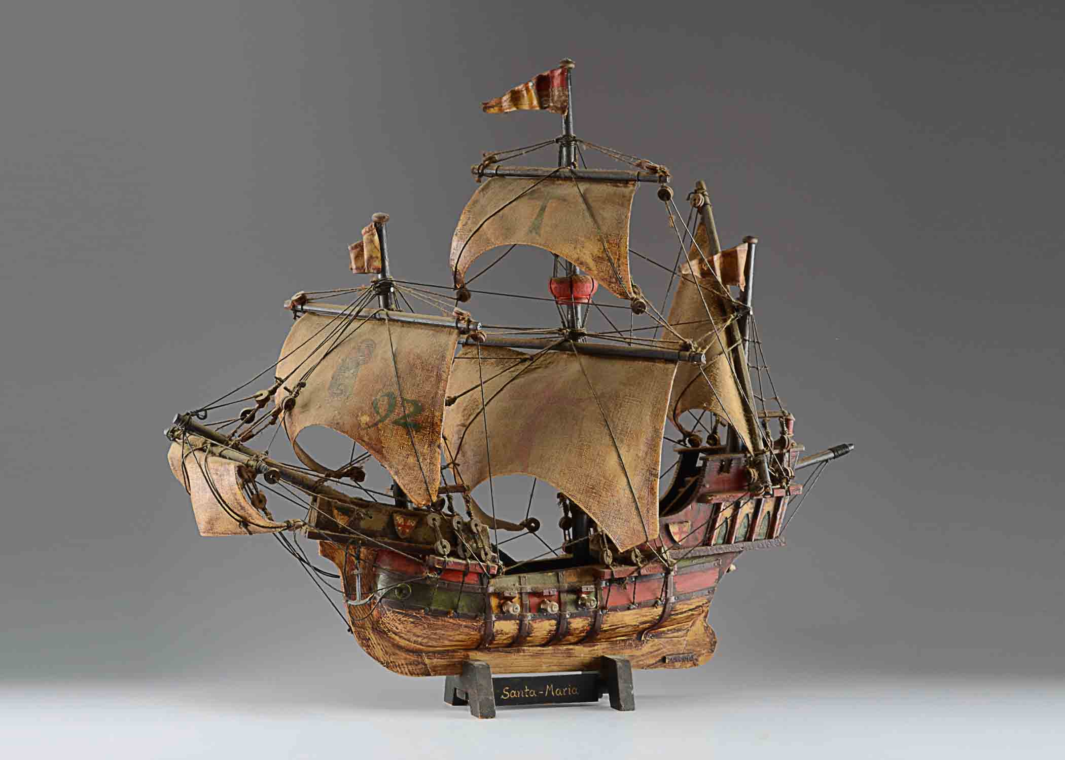 Wood Decorative Santa Maria Clipper Ship