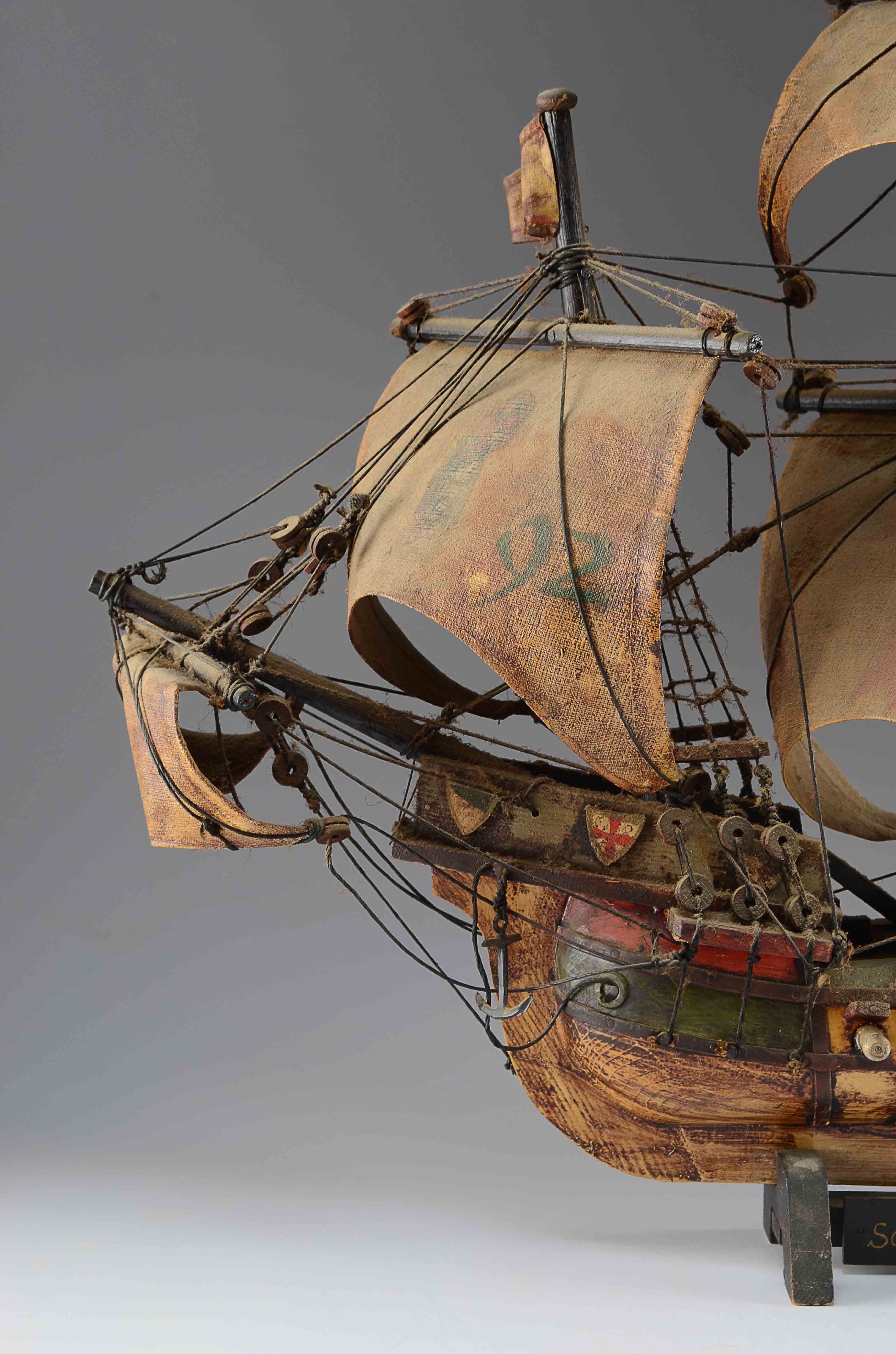 Wood Decorative Santa Maria Clipper Ship