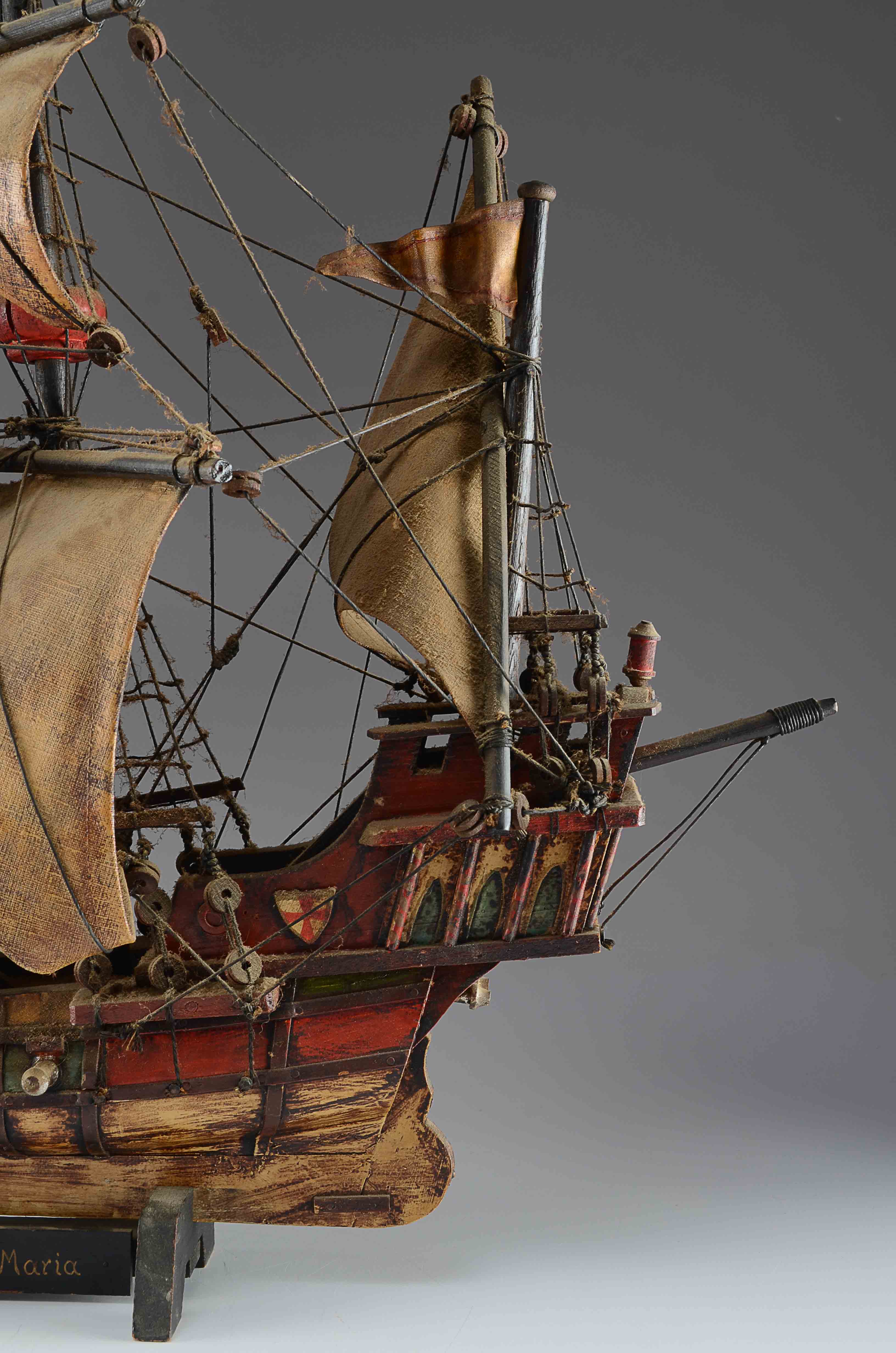 Wood Decorative Santa Maria Clipper Ship