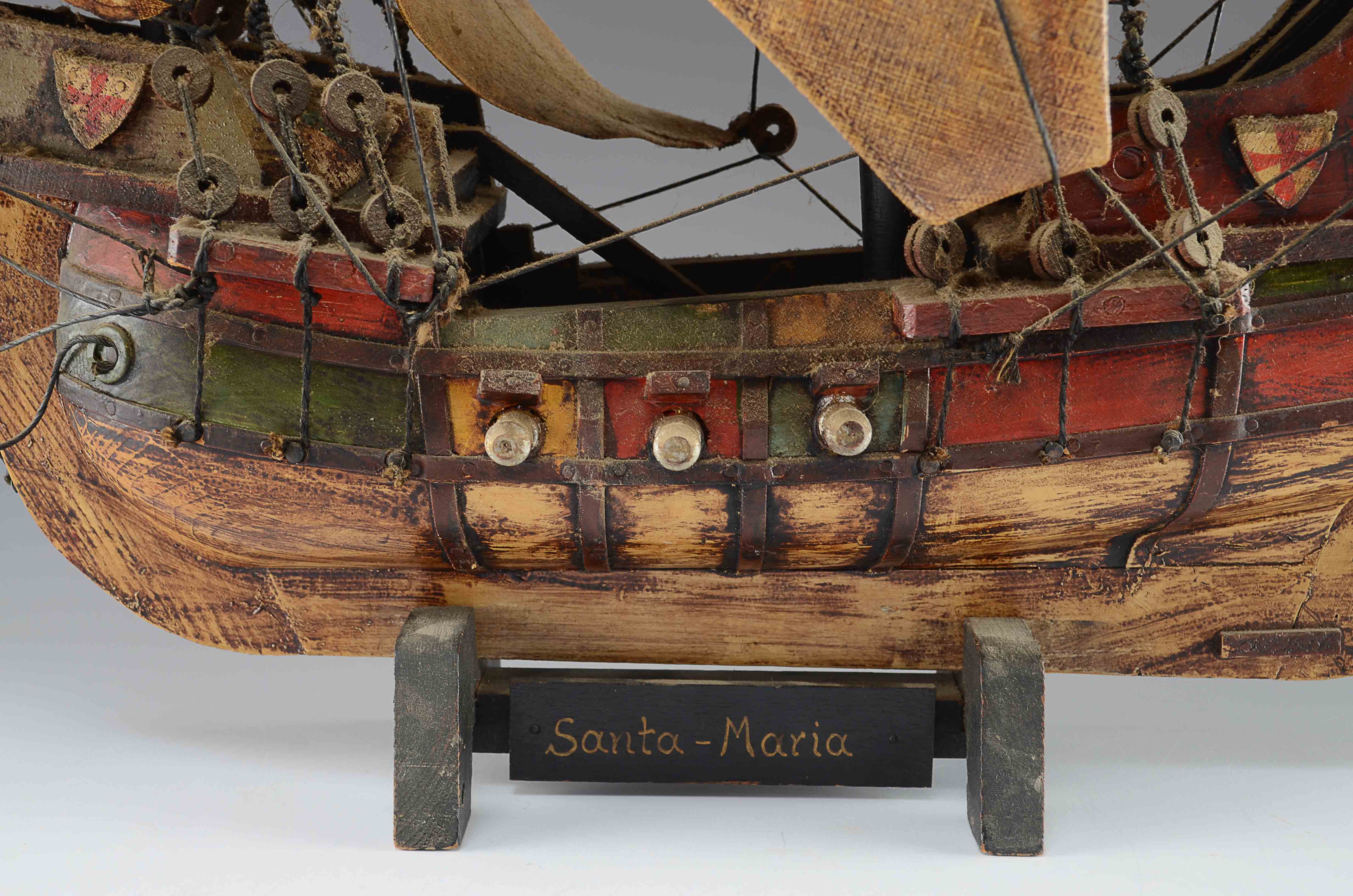 Wood Decorative Santa Maria Clipper Ship