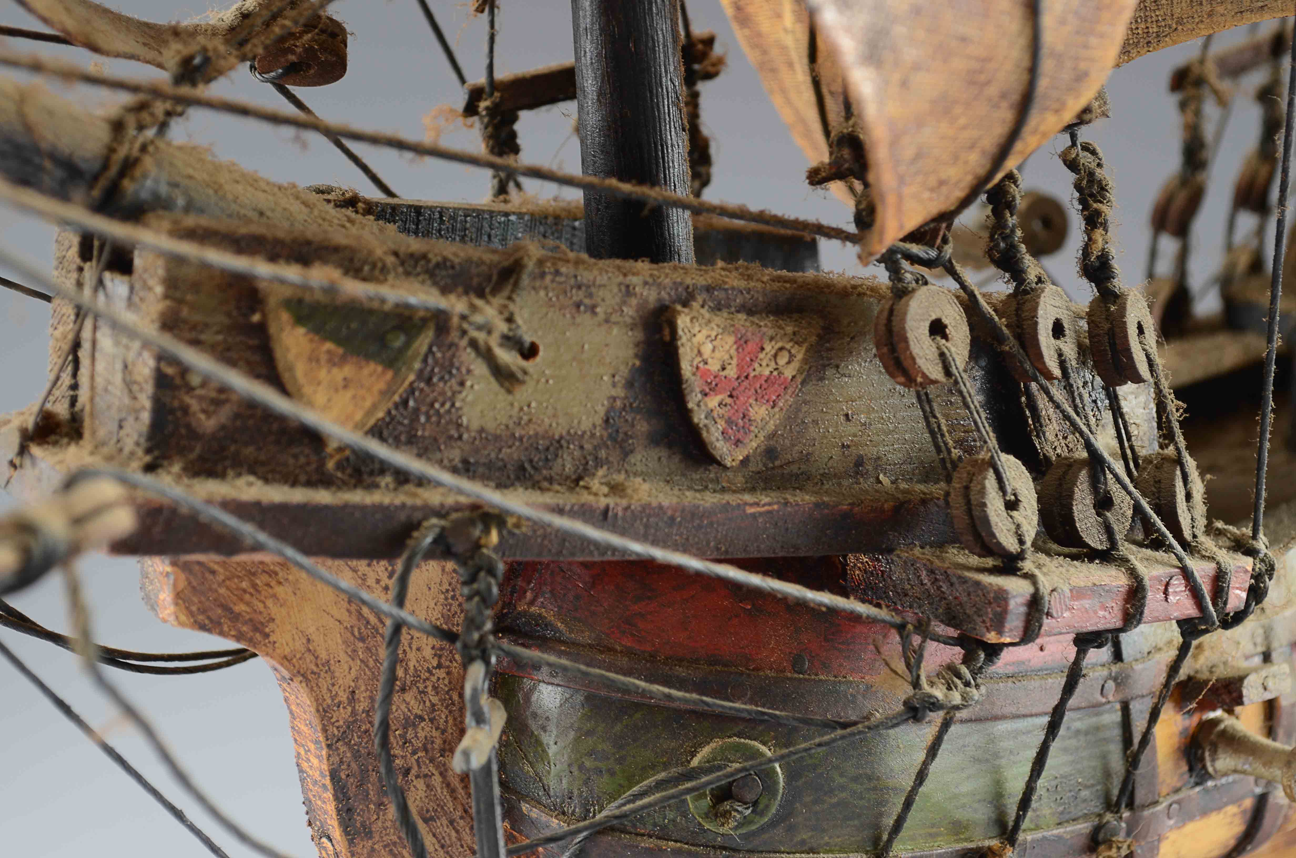 Wood Decorative Santa Maria Clipper Ship